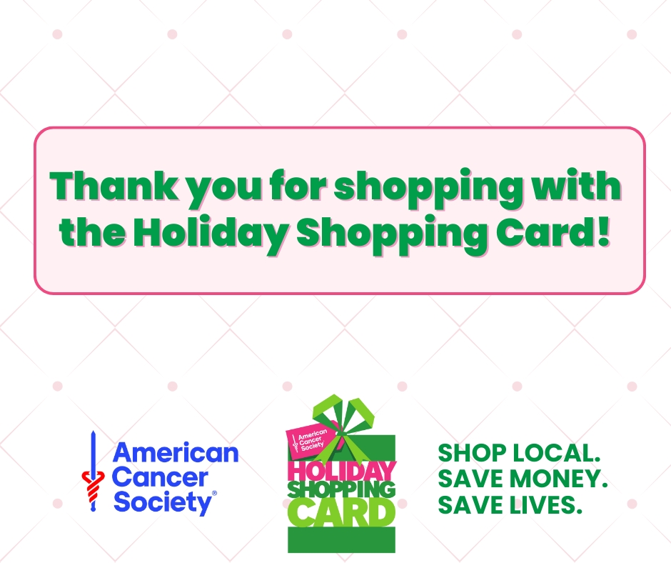American Cancer Society Holiday Shopping Card | Houston TX