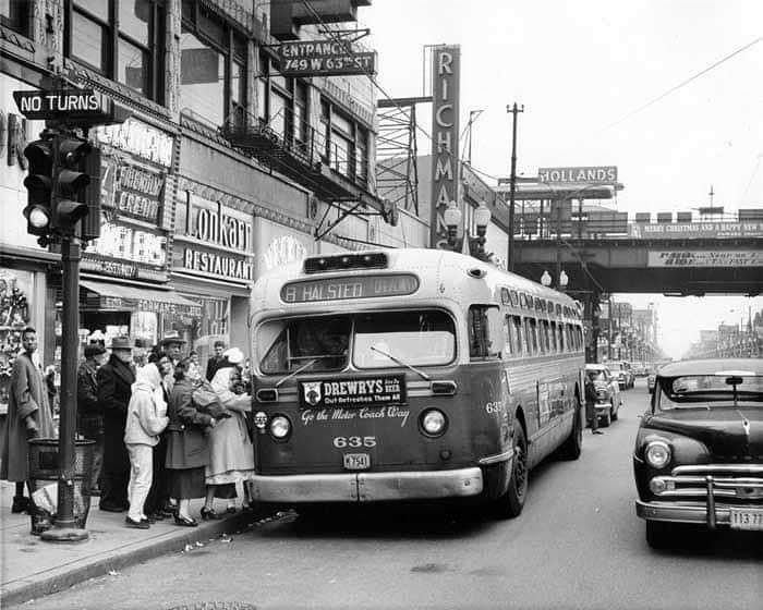 Now this is 63rd and Halsted in the 1950s