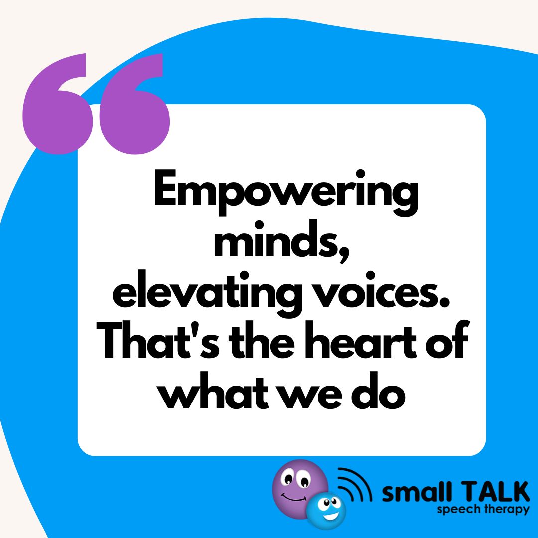 💜 - Small TALK speech therapy