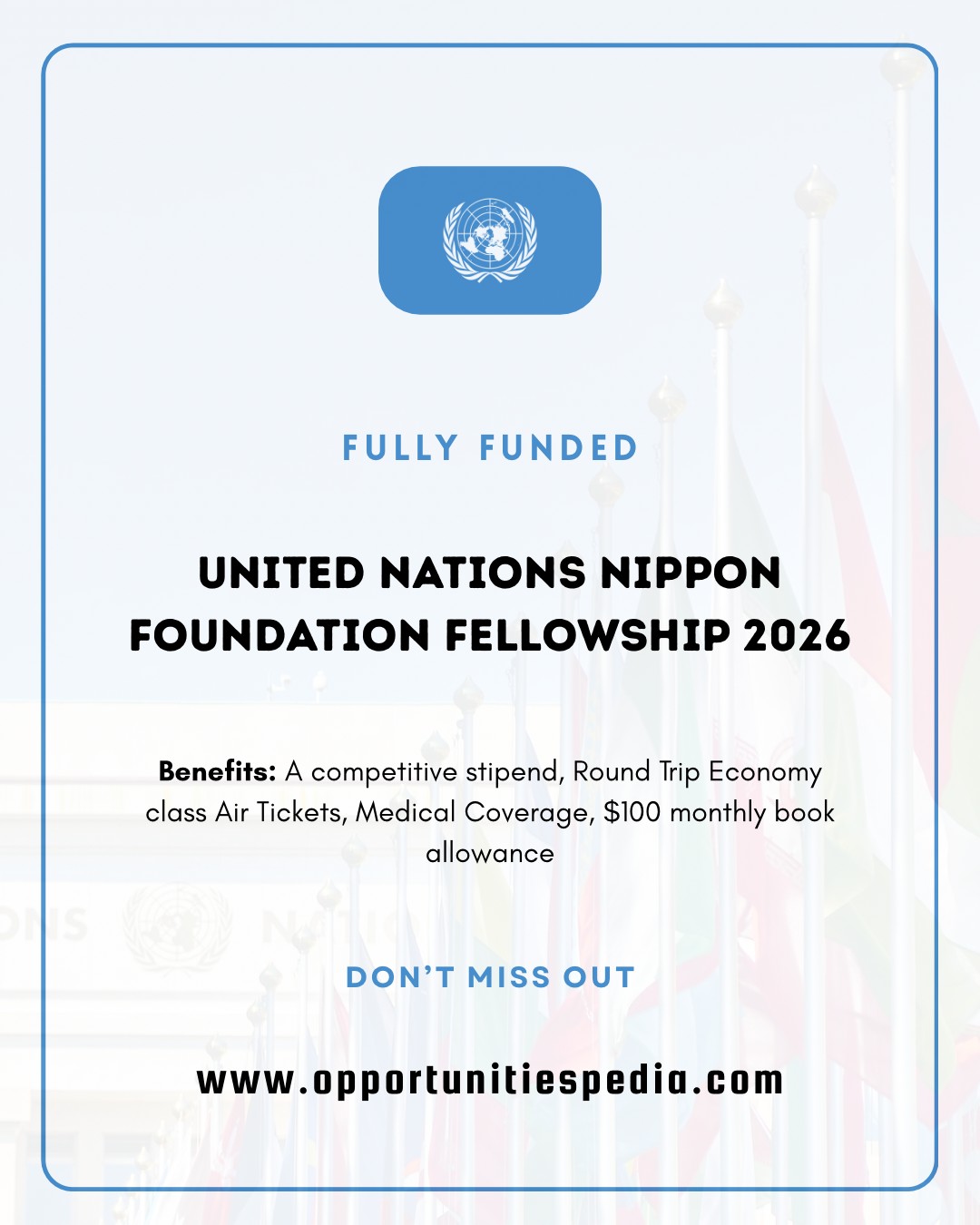 United Nations – Nippon Foundation... - Opportunities Pedia | Facebook