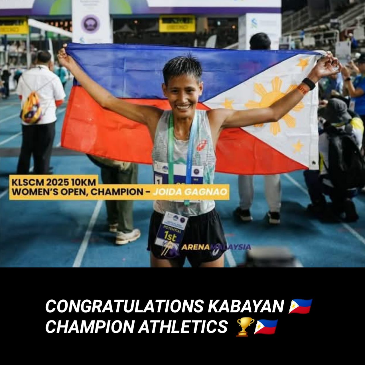 Renz - 🎽🇵🇭 CHAMPION ALERT! 🏆🔥 Big congratulations to Joida Gagnao of ...