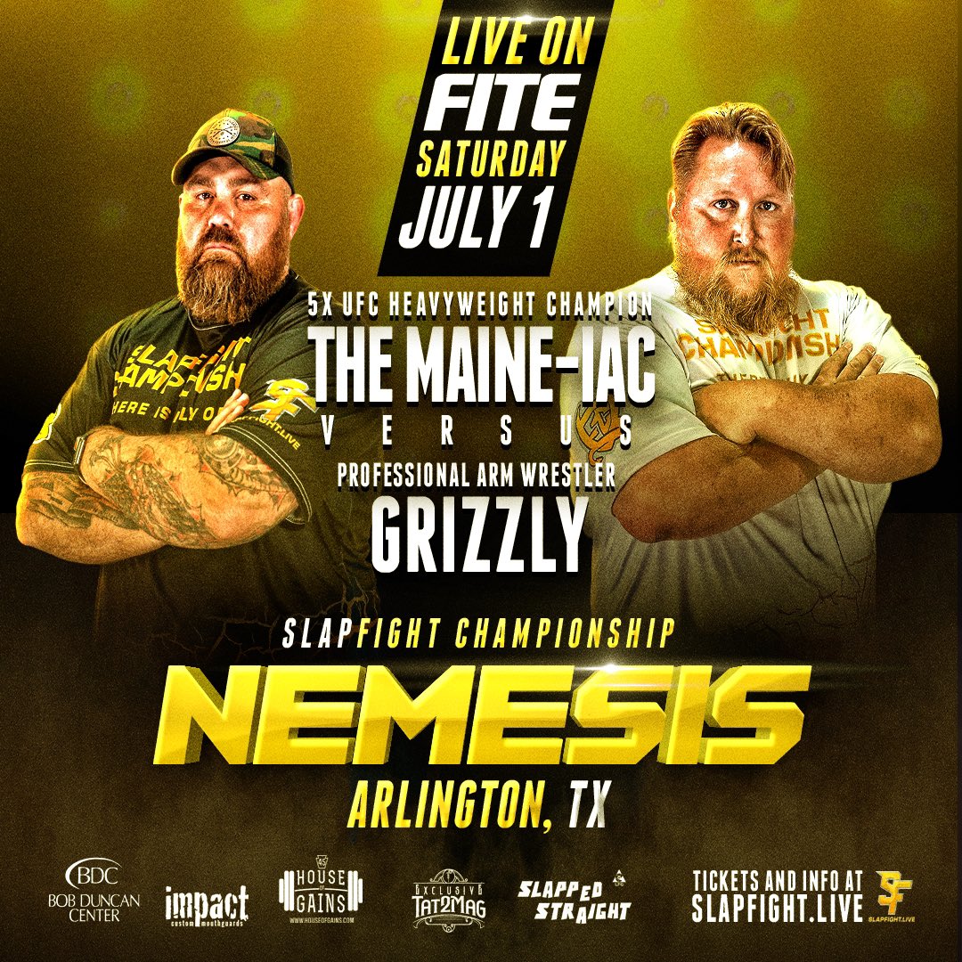 FITE - FOUR SlapFIGHT Championship titles are on the line...