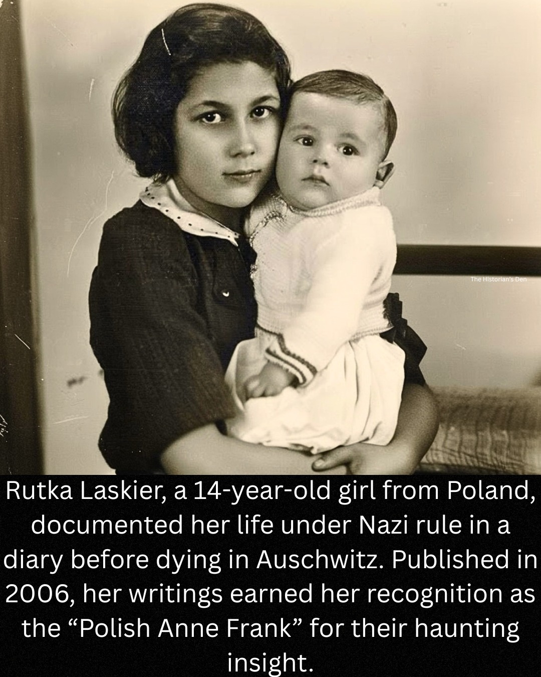 Rutka Laskier was born in 1929 in... - The Historian's Den | Facebook