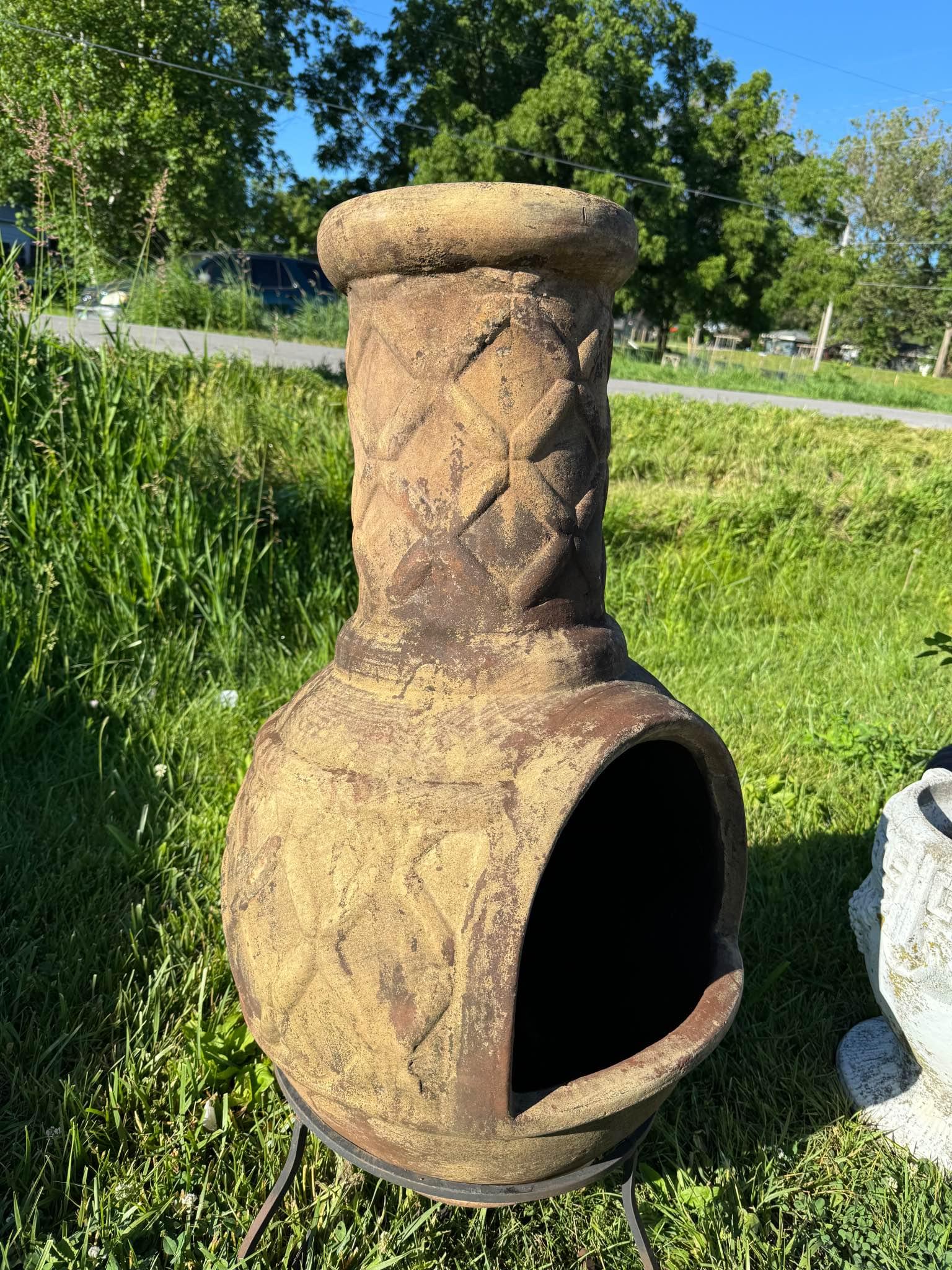 outdoor fire pit chimney Fire Pits & Chimineas Altoona, Iowa