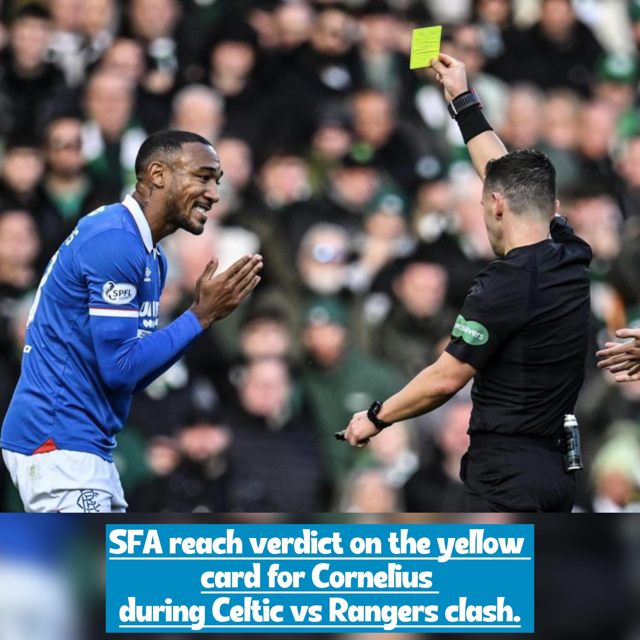 Rangers - SFA reach verdict on possible red card for Derek Cornelius ...