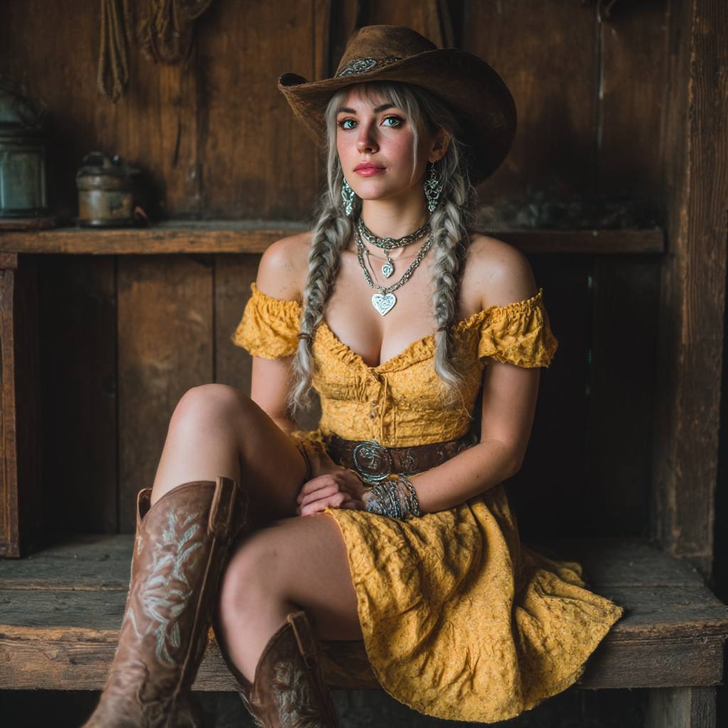 yellow dress with brown boots Cowgirl in boho in old barn Pair it with sneakers Style: Bow Tie Square Neckline A-Line Tea Colour:Deep Ruby