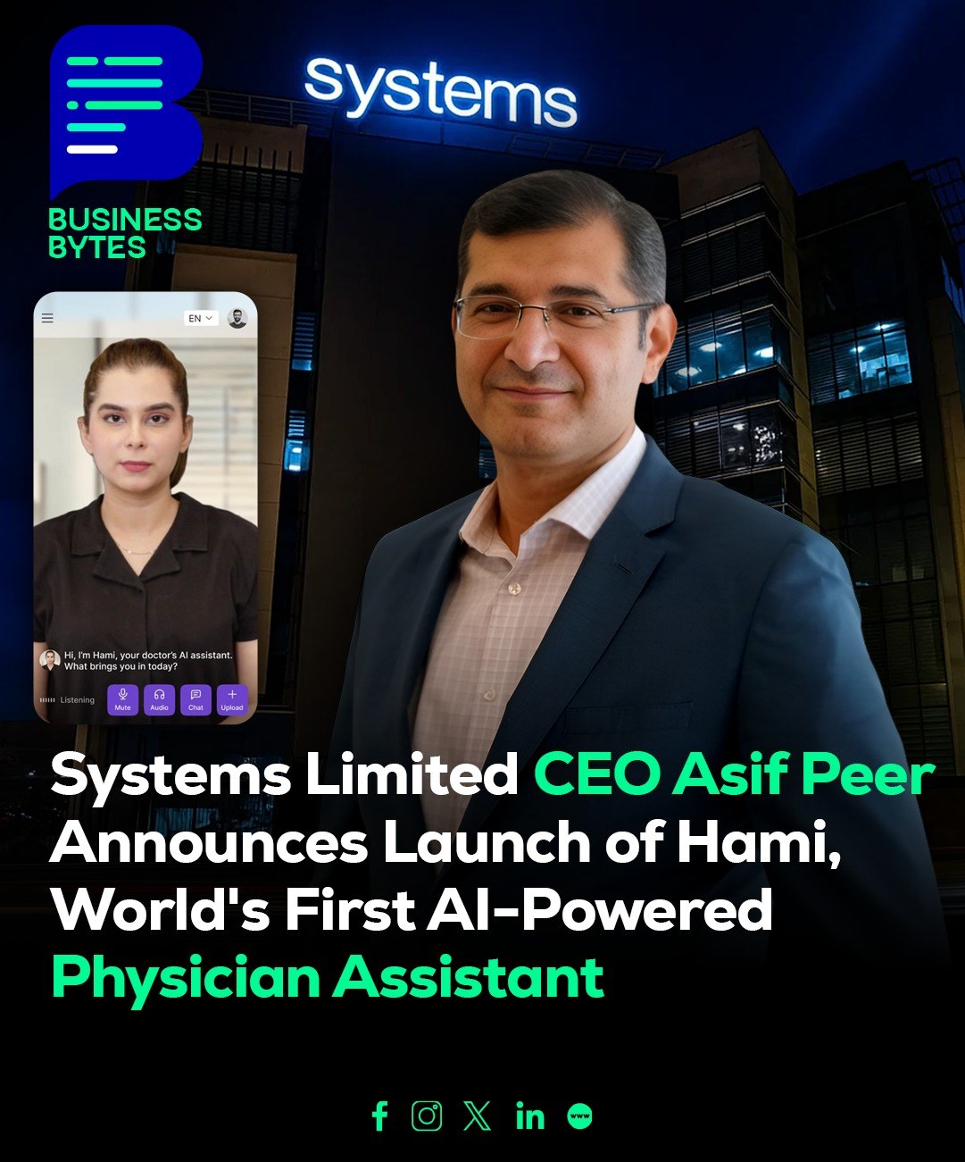 Business - Systems Limited CEO Asif Peer announces the launch of Hami ...