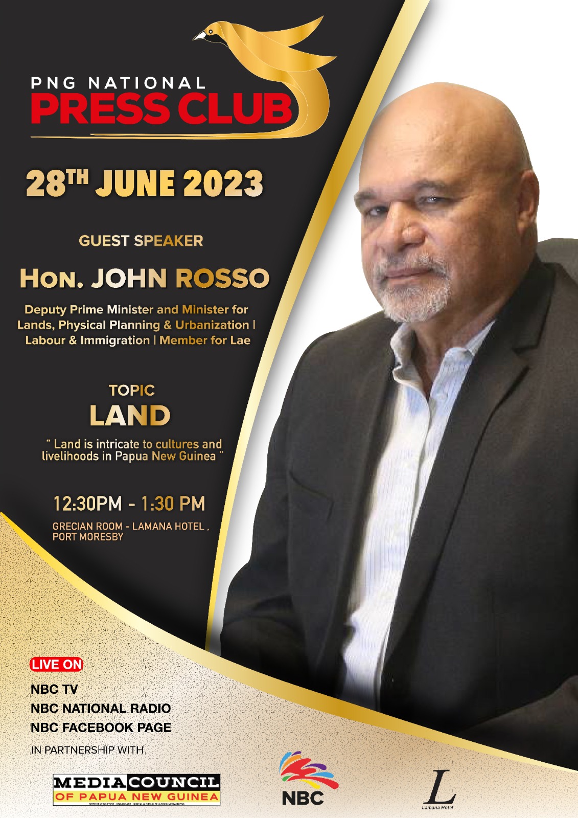NBC News PNG - ROSSO TO SPEAK LIVE ON PNG NATIONAL PRESS... | Facebook