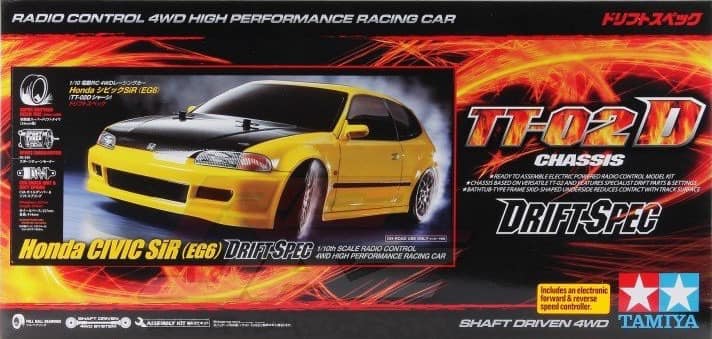 Pandora RC Honda Civic EK9 TYPE-R 1/10 RC Drift 197-198mm Clear
