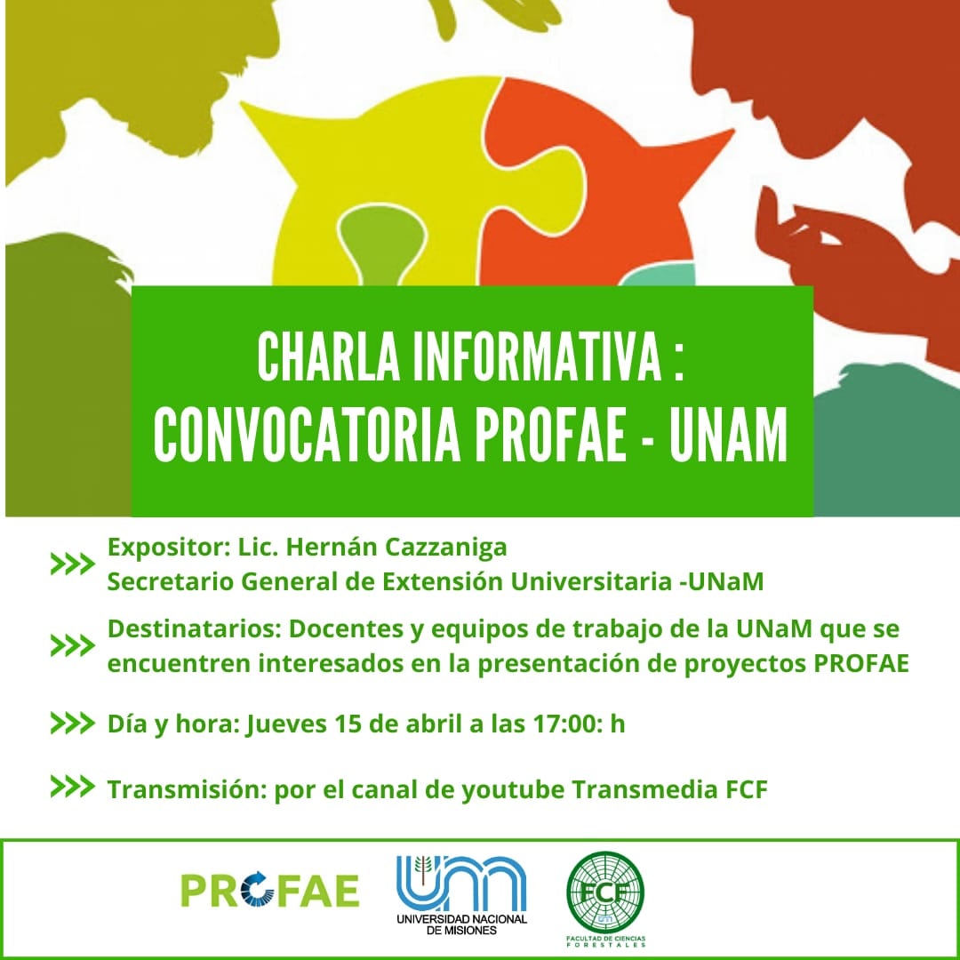 Facultad de Ciencias Forestales - Se invita a una charla virtual ...