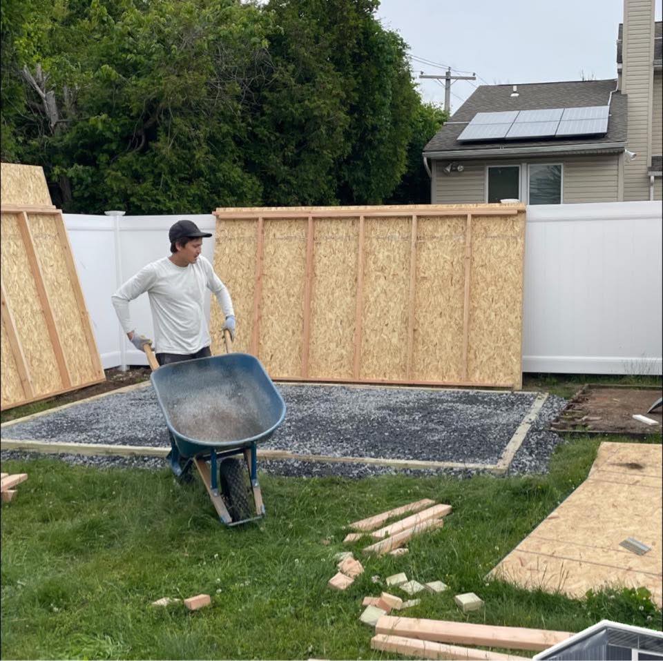 Another custom shed completed! 🔨🏠 Uneven or sloped yard? No problem for ...