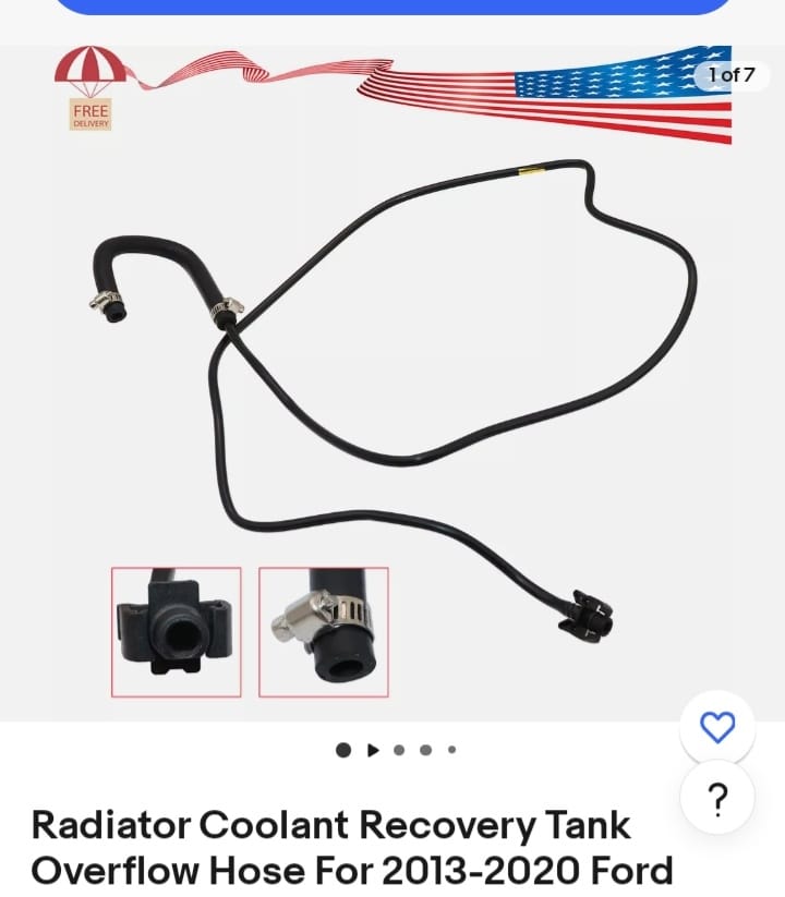 Coolant Overflow Reservoir Hose For 2013-2018 Ford Focus