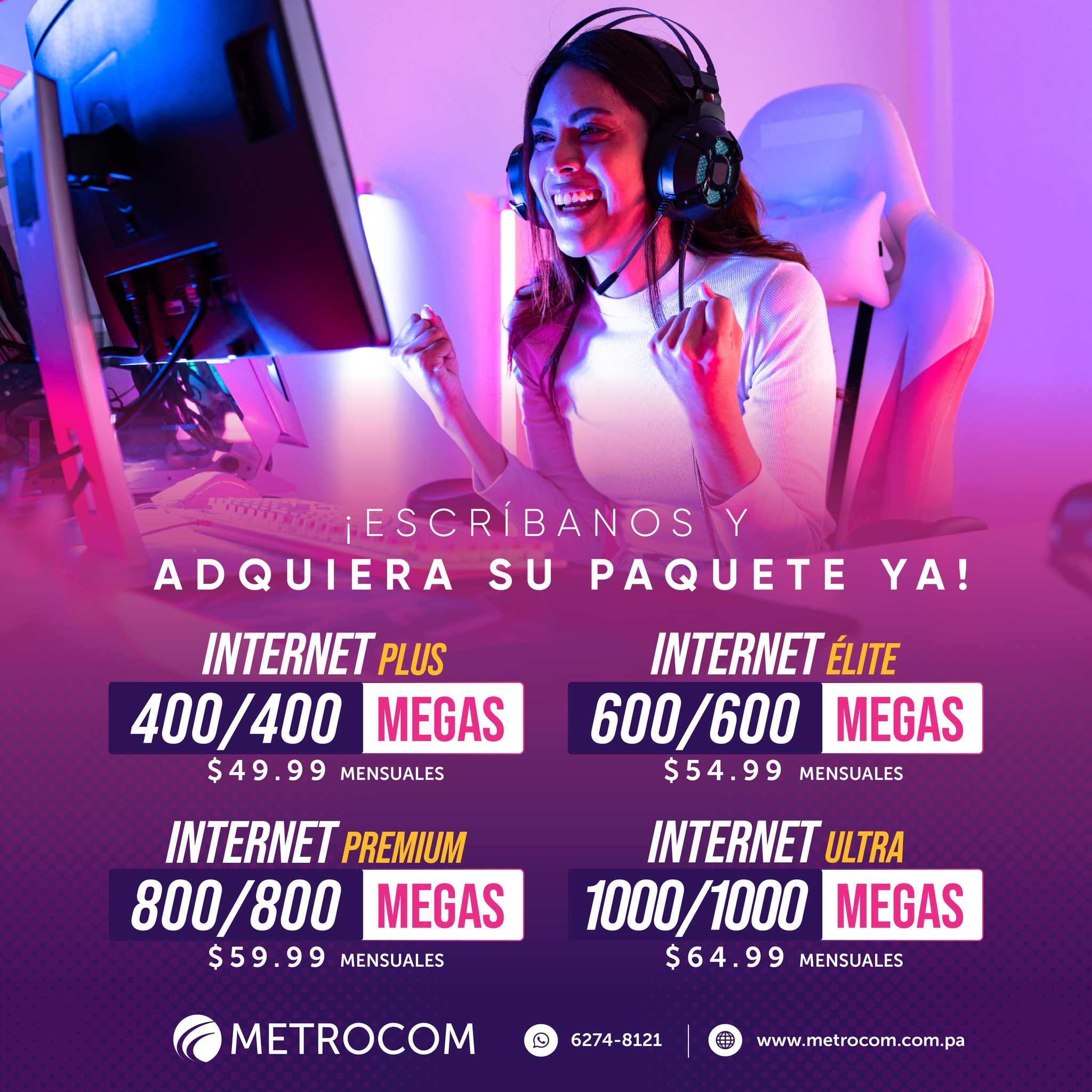 Metrocom Panamá - El mejor internet ahora en Panamá....