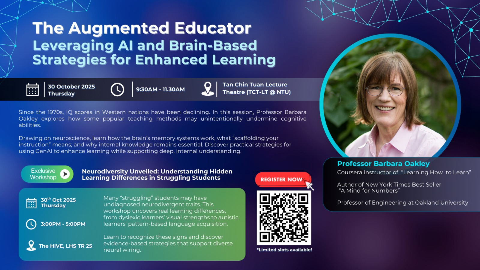 Institute - We are thrilled to announce that Professor Barbara Oakley ...