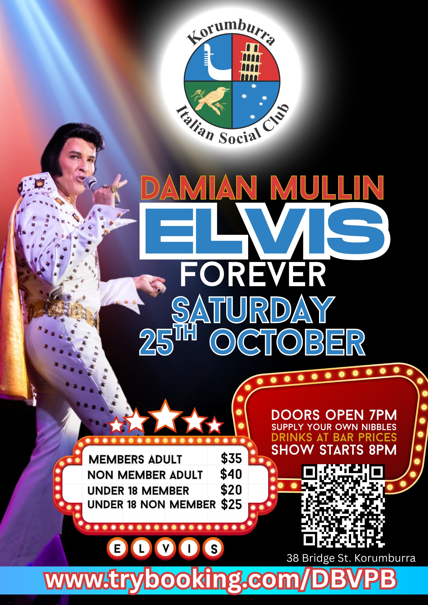 Evis Forever Show tickets available October 25th