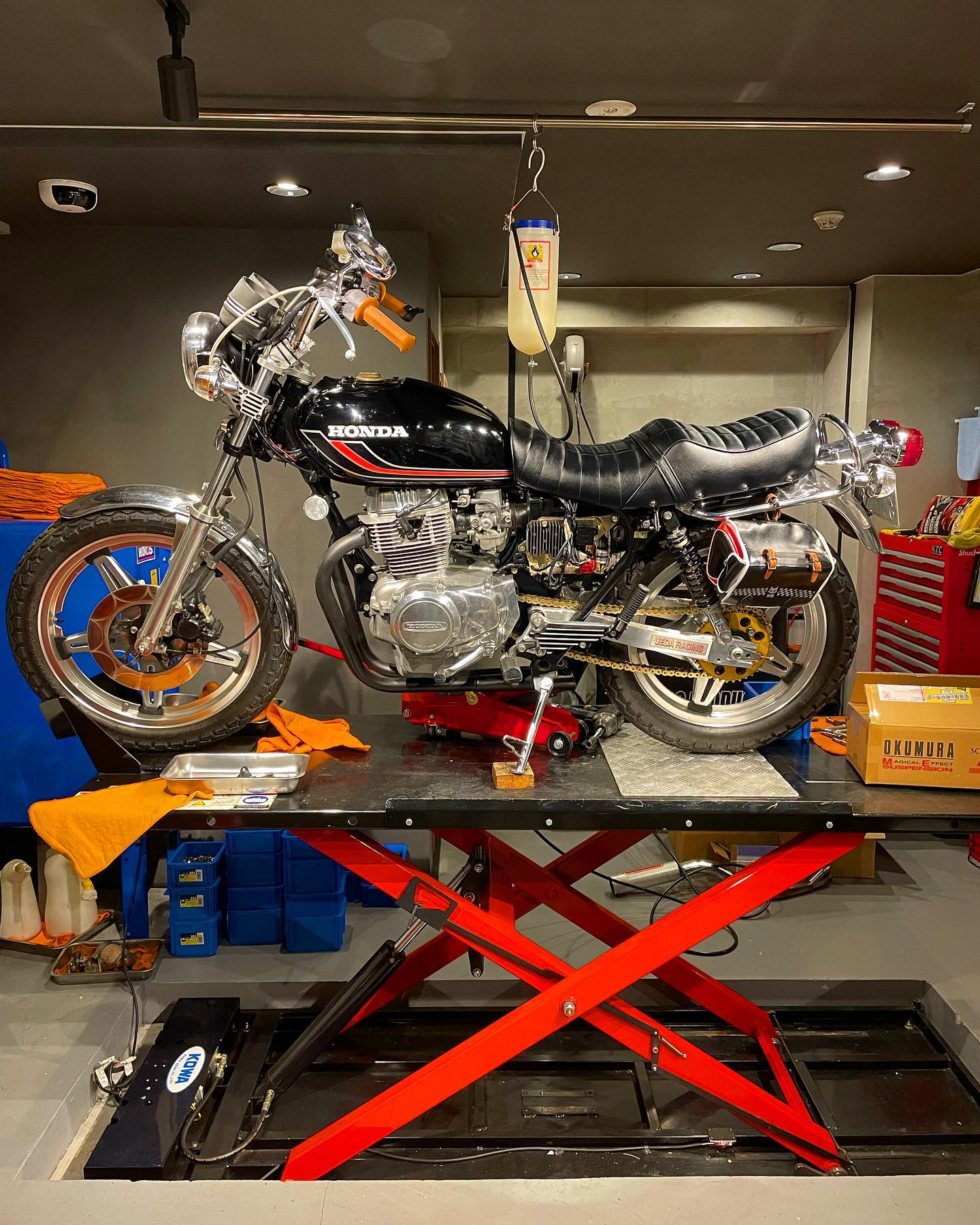 CB400T #KONI #アルミボディ #O/H #オクムラ #サスペンション #ホーク 