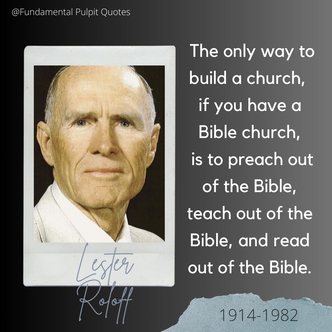 Fundamental Pulpit Quotes | Grand Rapids MI