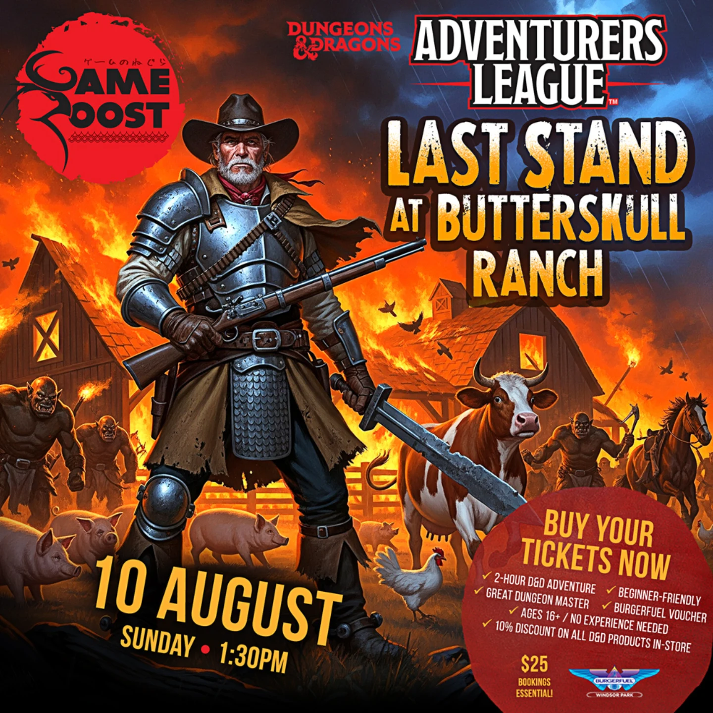 Game Roost NZ - The Butterskull Ranch Burns… Once a... | Facebook