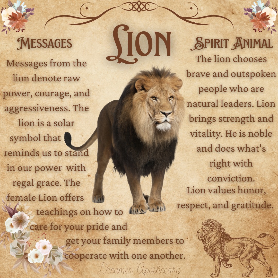 Dreamer - 🦁 Lion Spirit Animal 🦁 Deities- Sekhmet, Maahes, Durga‎, Rhea ...