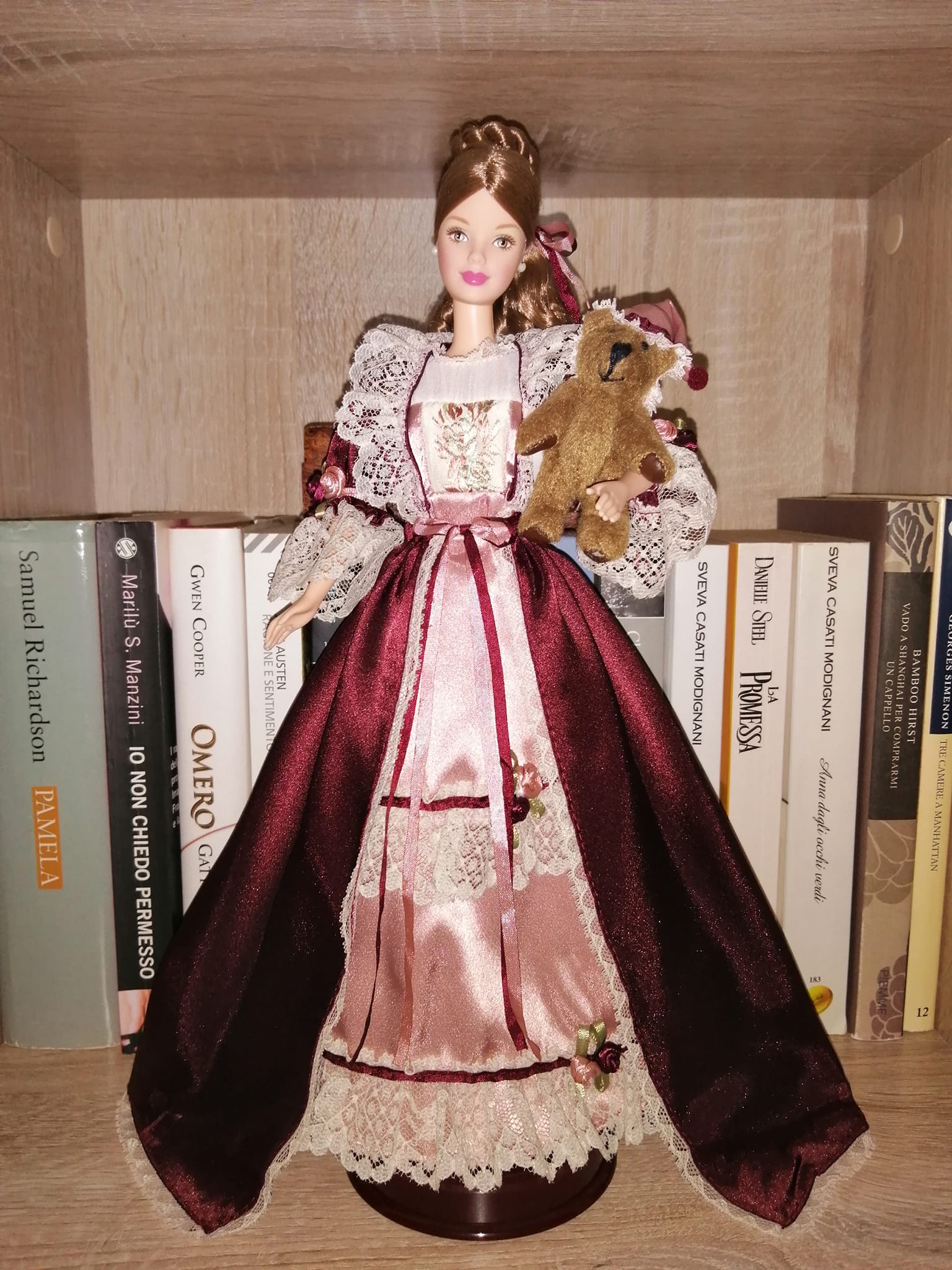 Barbie victorian with cedric Bear!