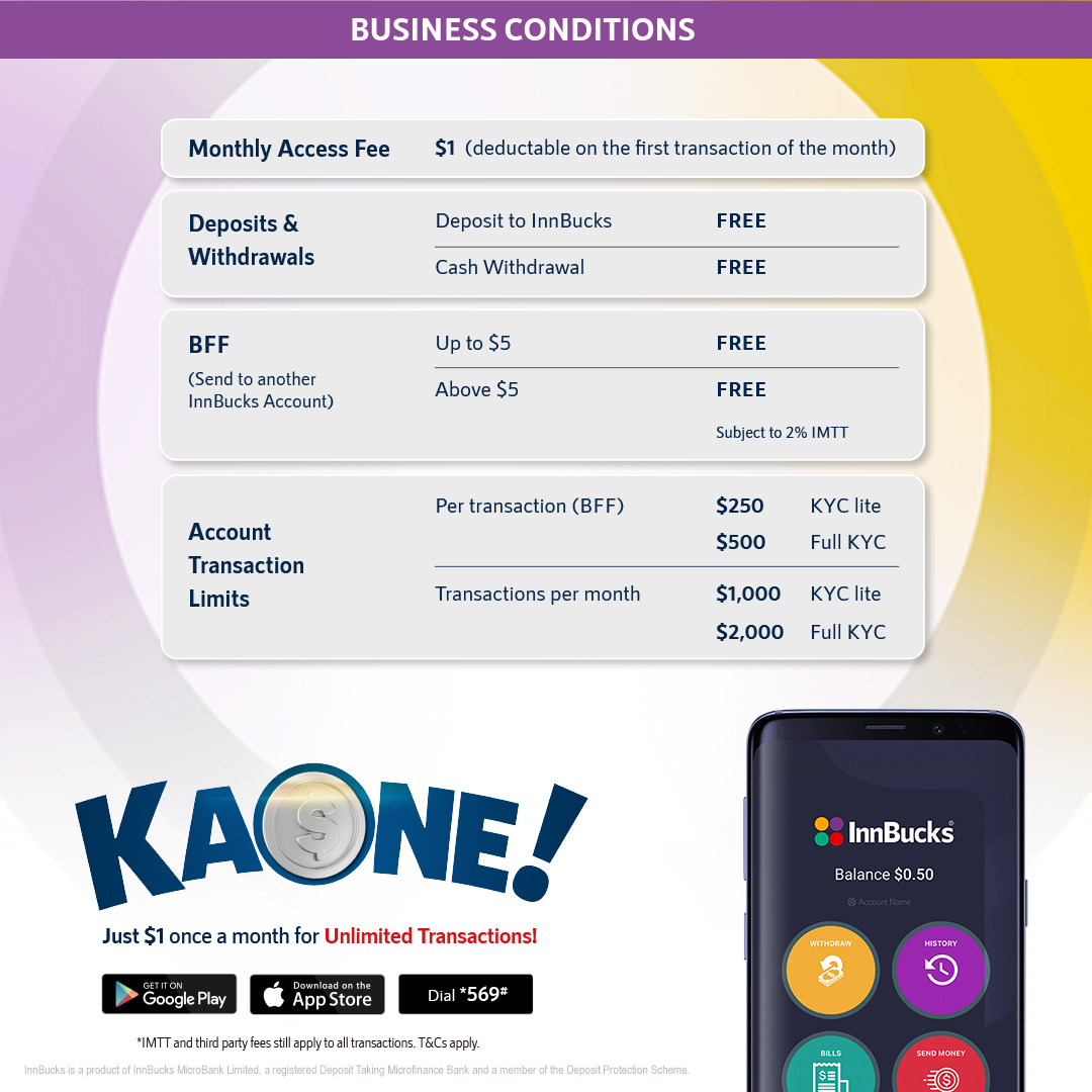 InnBucks - Don’t be the one to miss out! Join the KaOne☝️ revolution by ...