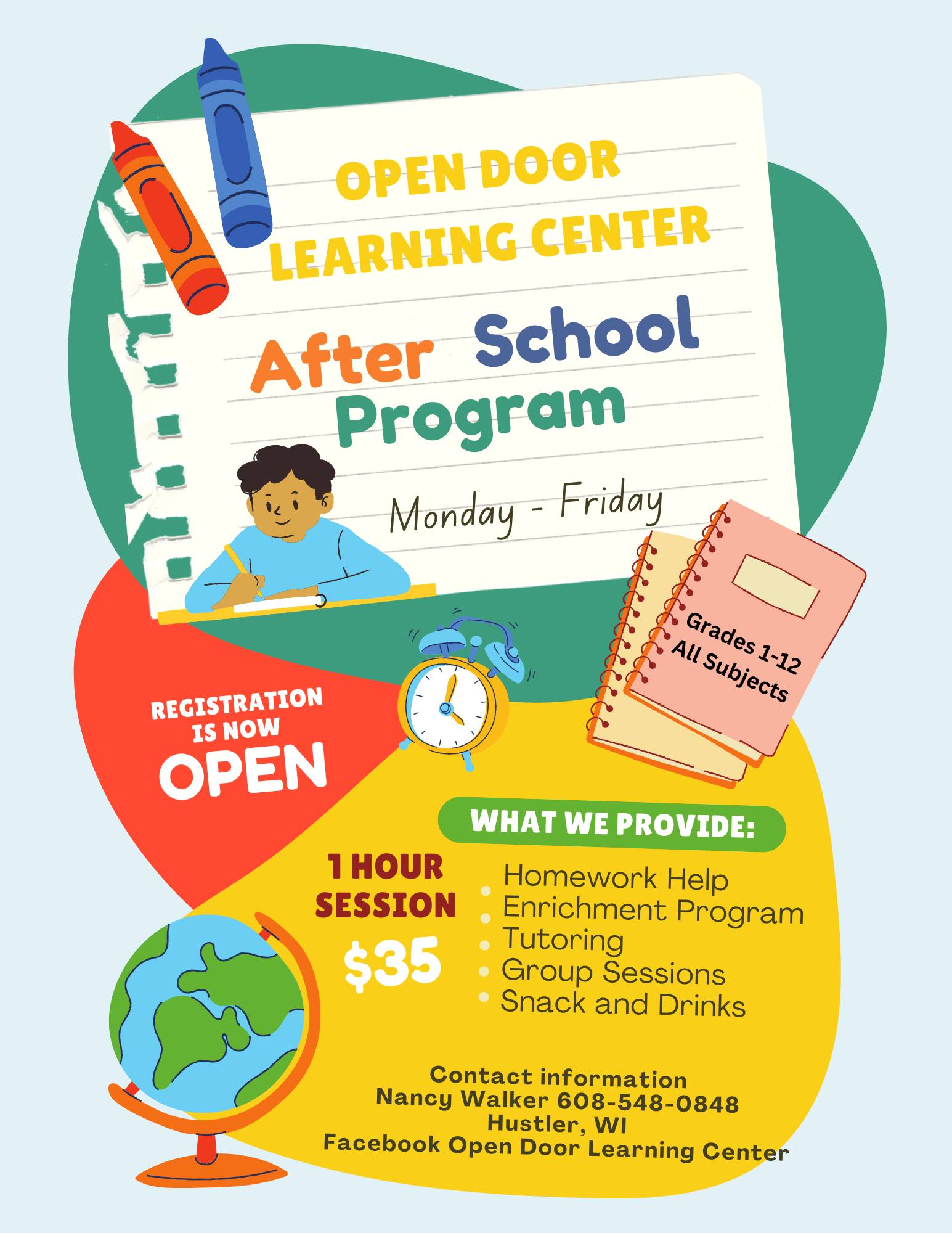Open Door Learning Center | Hustler WI