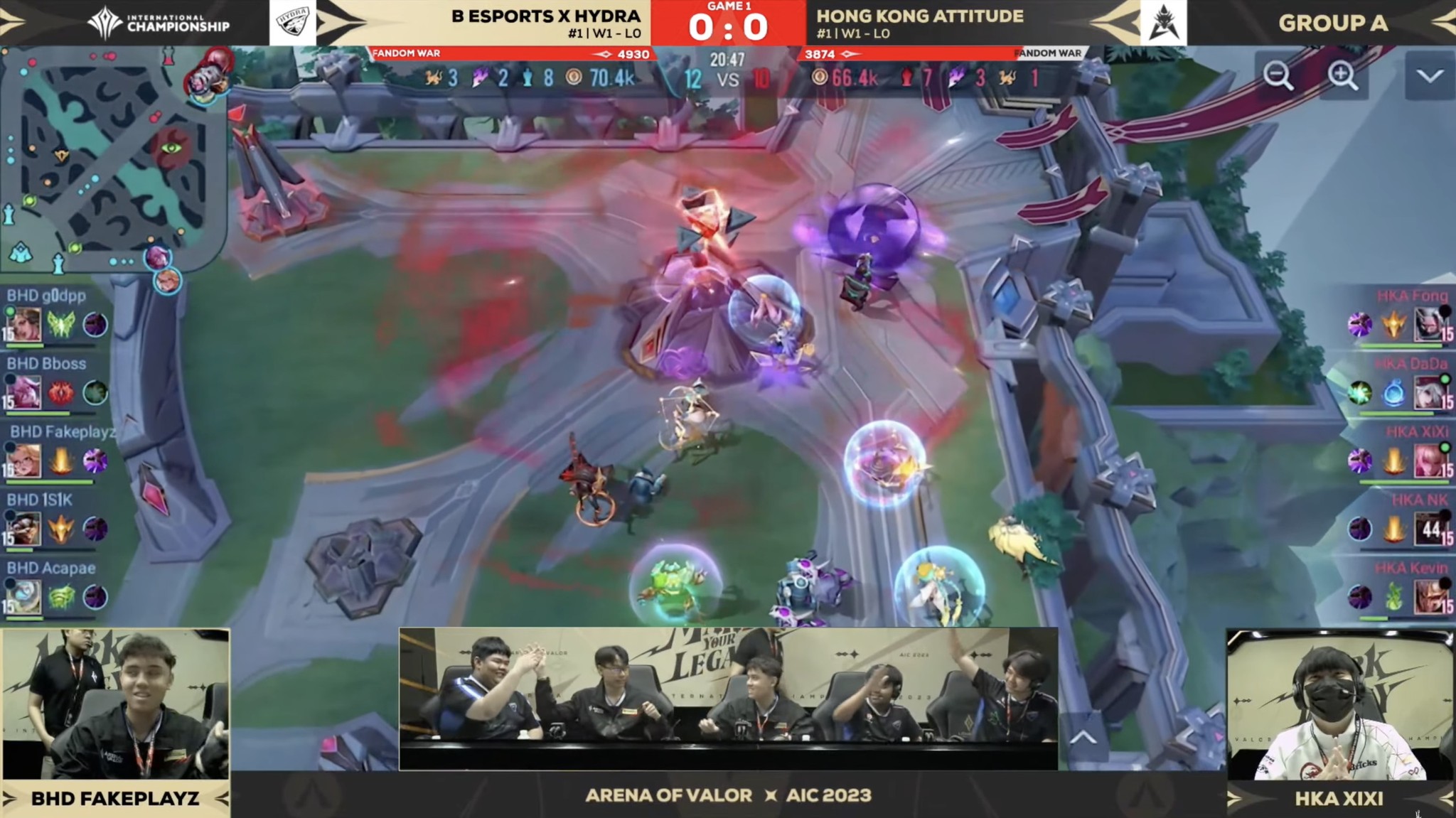 สู้ได้หมด! 🐲B Esports x Hydra... - Garena RoV Tournament