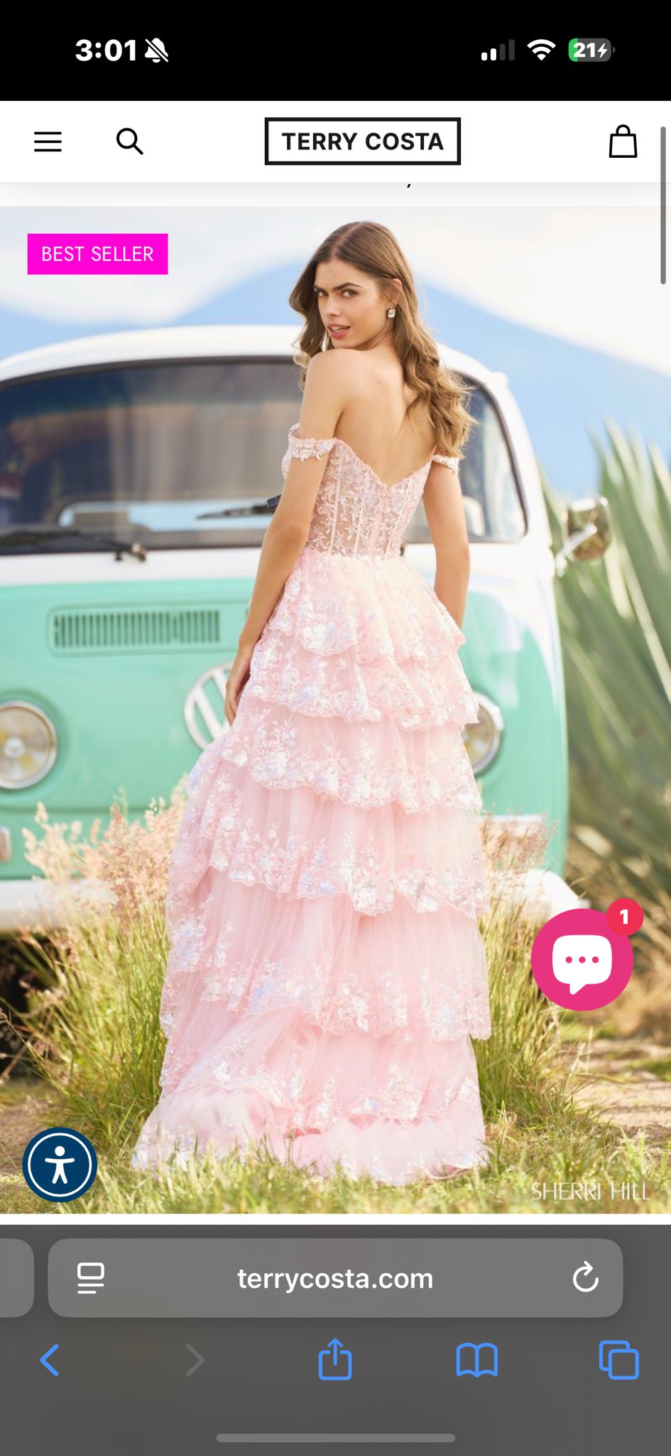 open lace back dress Portia and Scarlett Lace Sequin Prom Dress PS24251