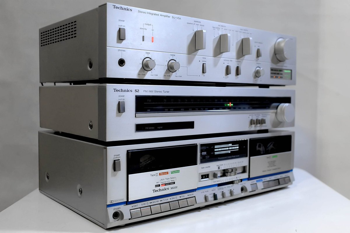 Technics SU-7 Amplifier, Technics ST-3 Tuner, Technics RS-5 Deck