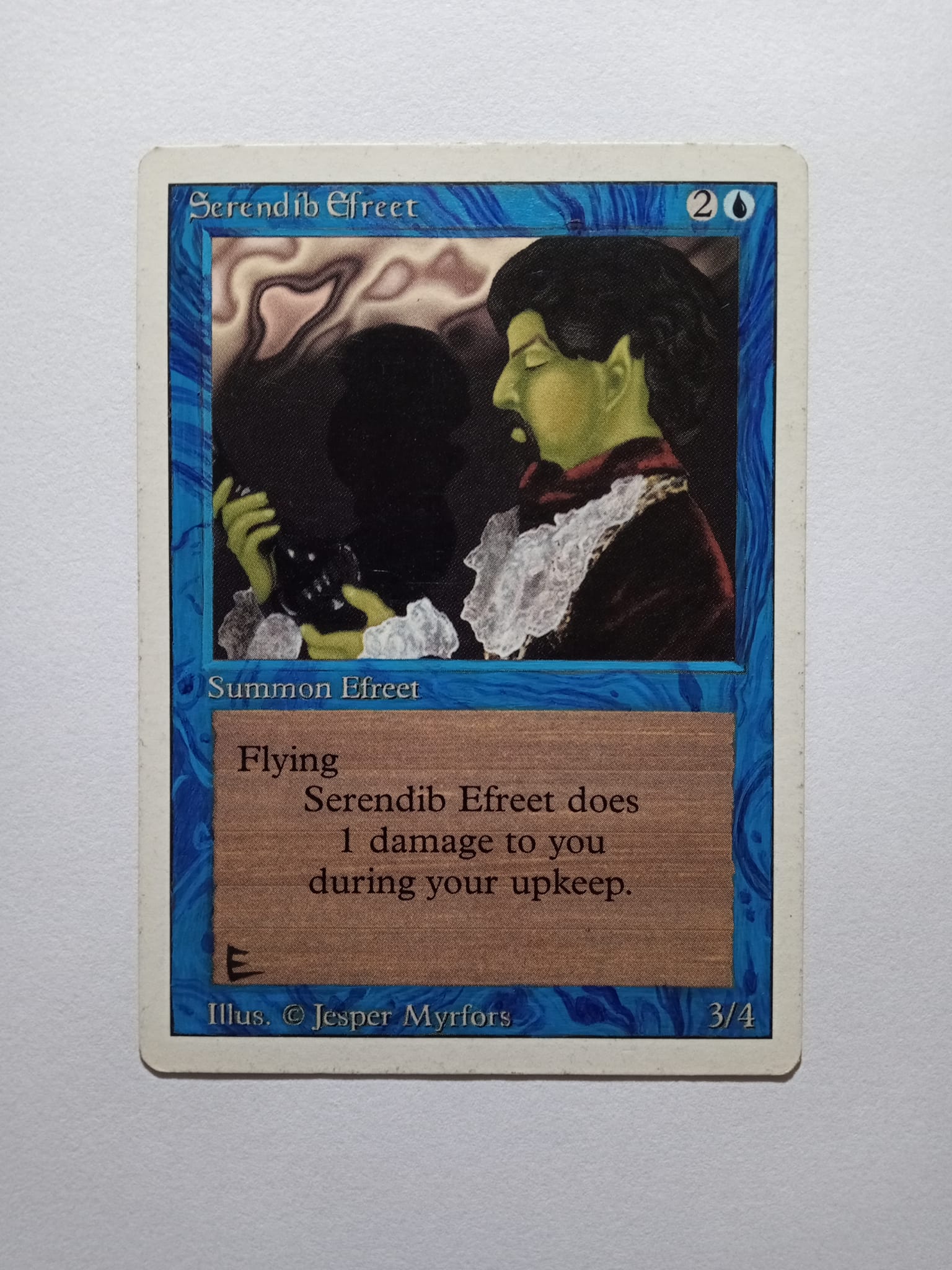 What is the story behind the Serendib Efreet Magic: The Gathering