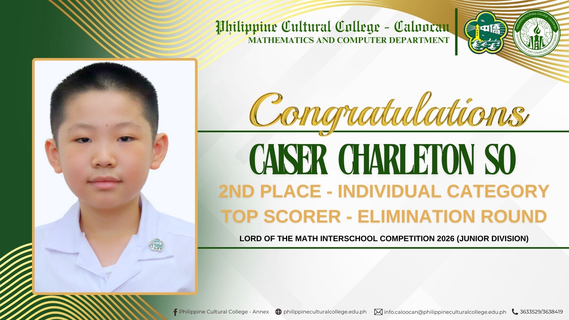 PCC Caloocan Mathematics Department | Caloocan