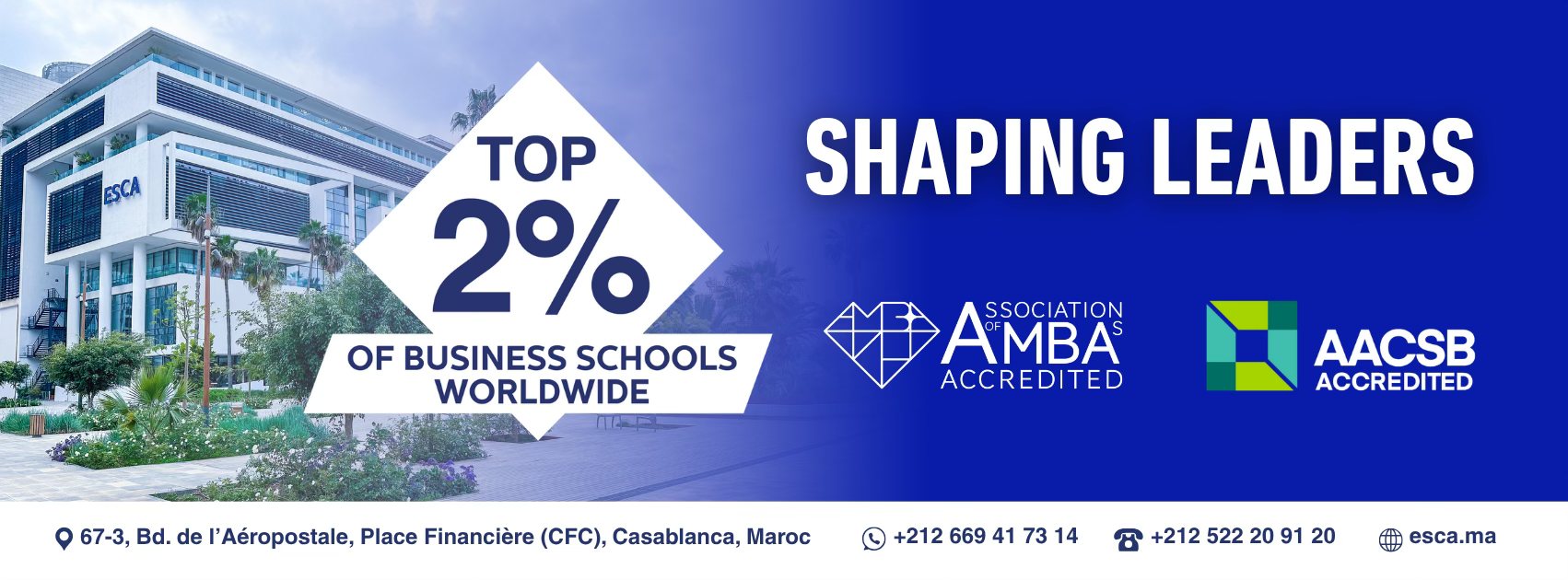 ESCA Ecole de Management - Reconnue par l'Etat | Casablanca