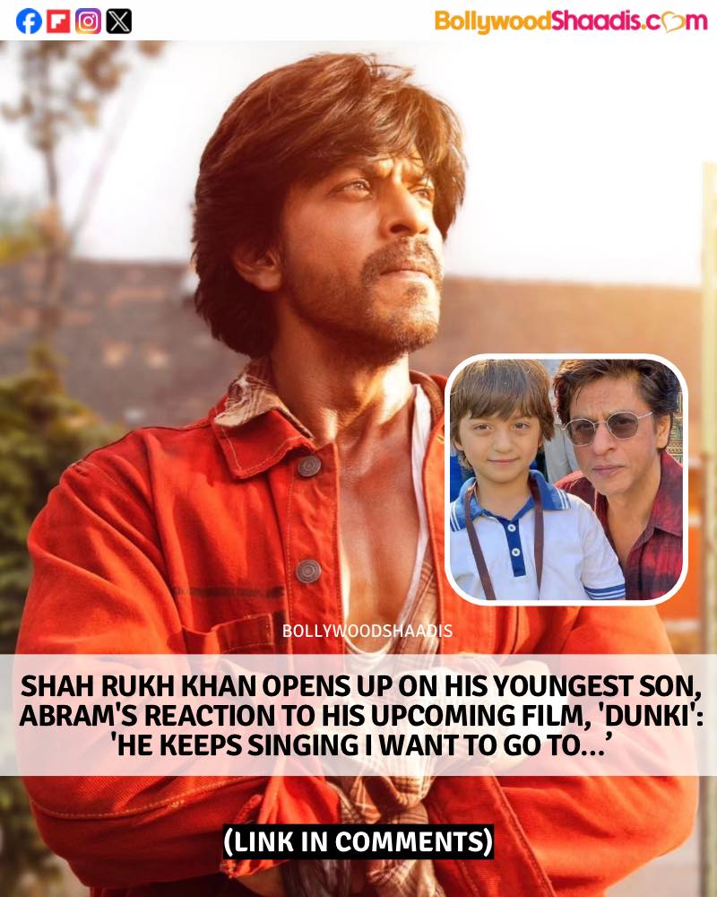 Shah Rukh Khan reveals his youngest... - BollywoodShaadis.com