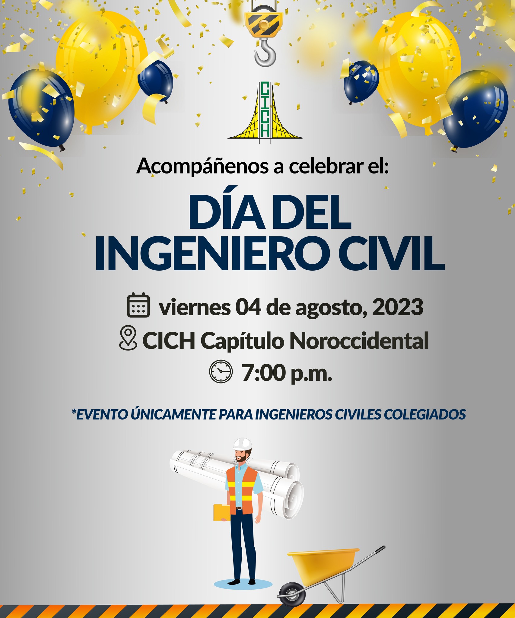 Colegio - 🎉El CICH Capítulo Noroccidental le invita a celebrar el Día ...