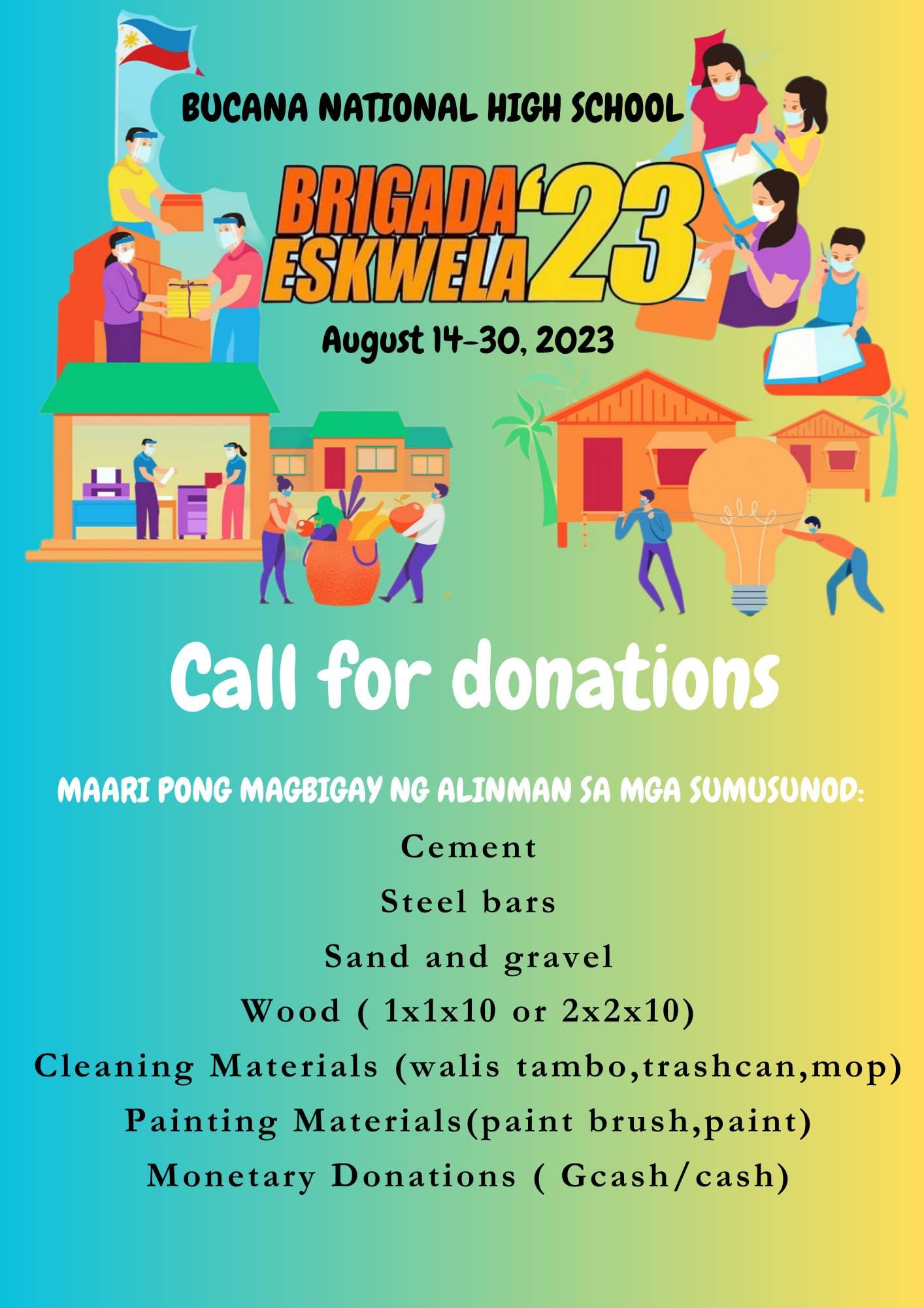 DepEd - Tara na, Brigada na! Makiisa sa Brigada Eskwela SY: 2023-2024 ...