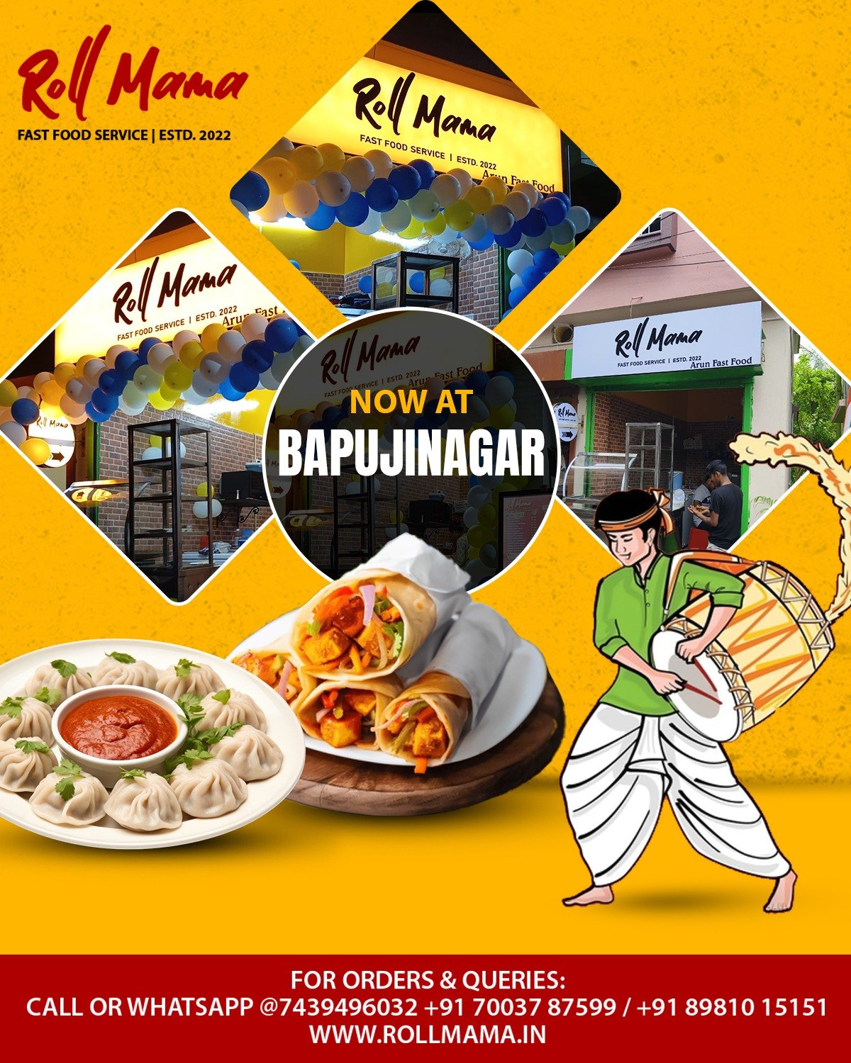Roll Mama - এবার পুজো Roll Mama Bapujinagar সাথে.... | Facebook