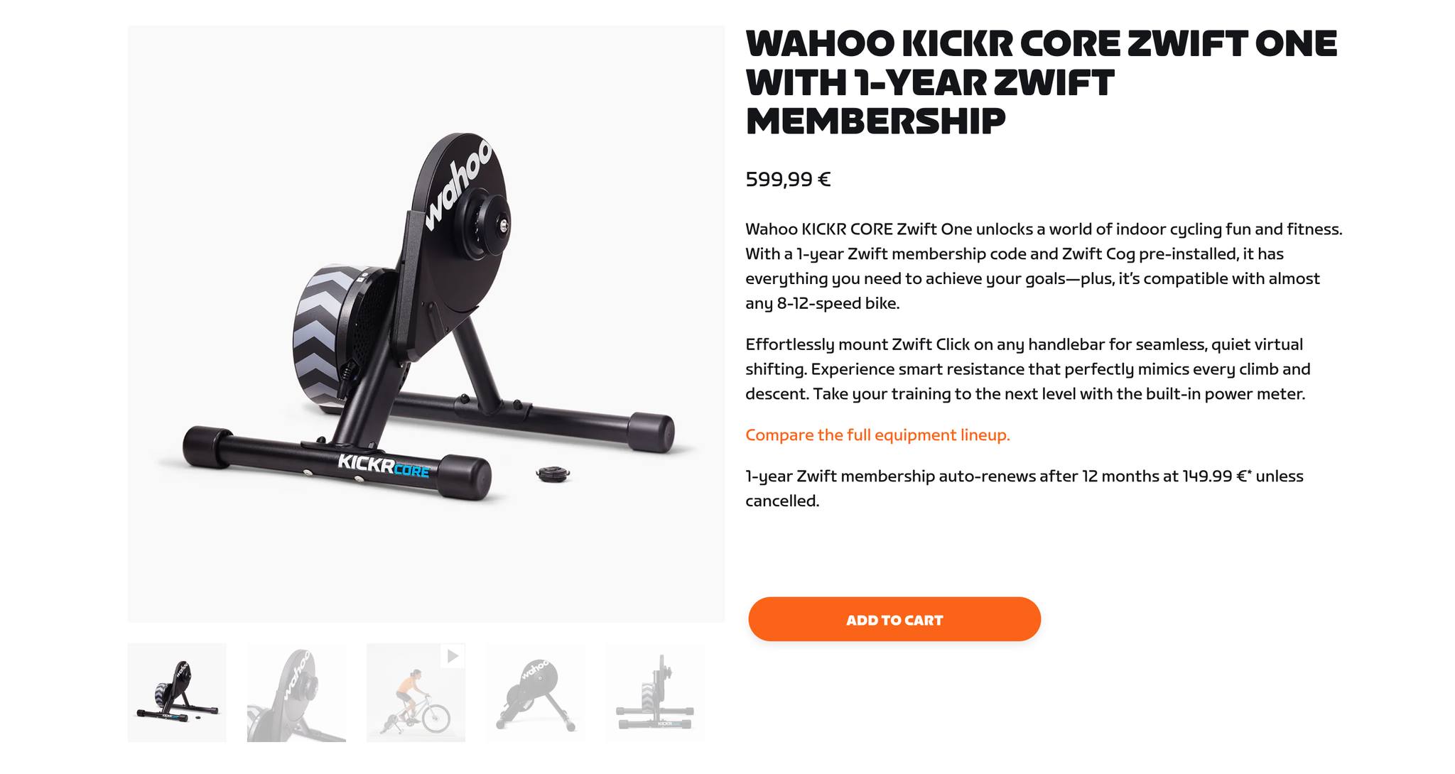 What is the difference between Zwift click and cog versions for