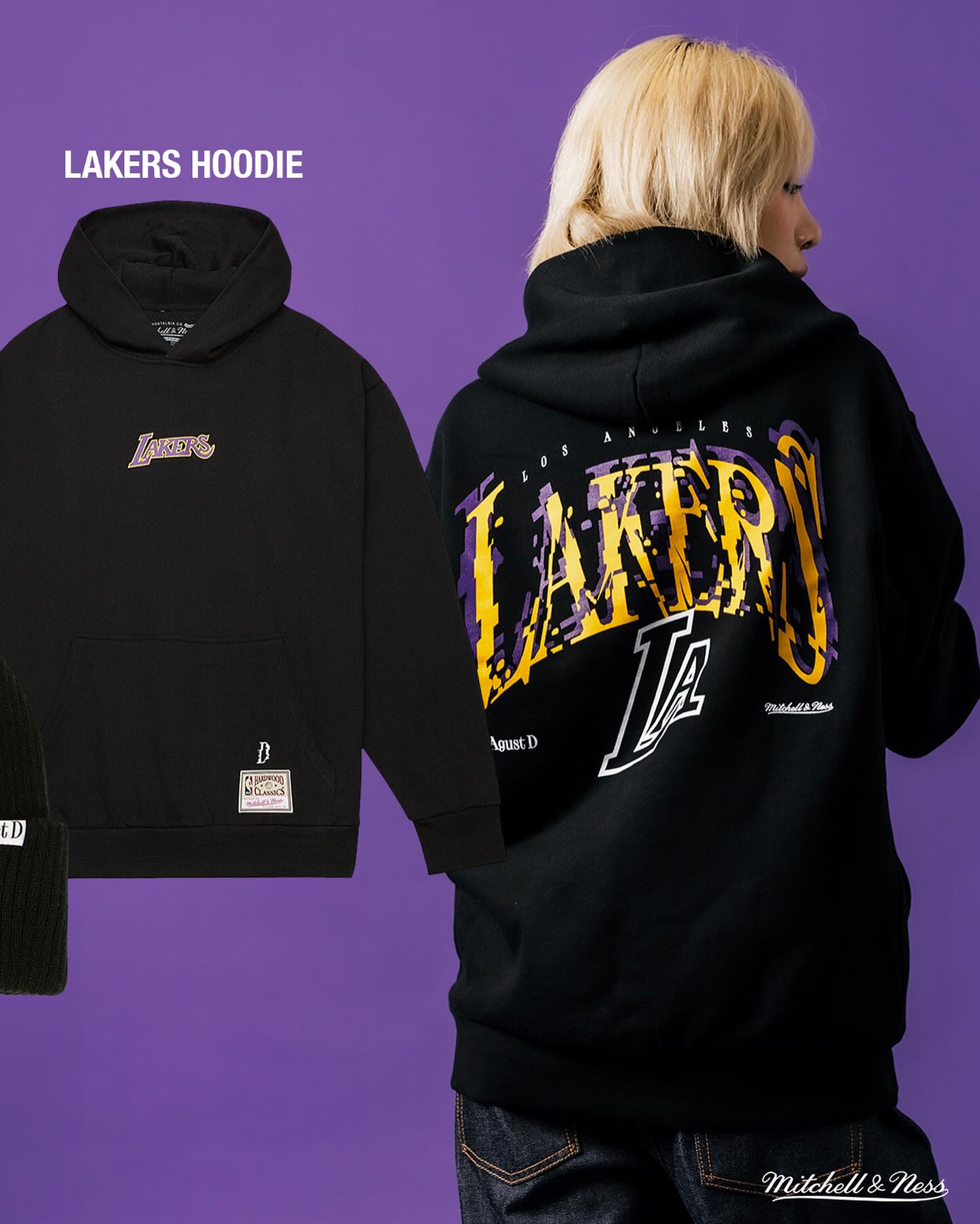 アイドル Mitchell & Ness Agust D Warriors Hoodie Suga BST GS Warriors Mitchell & Ness NBA 2XL XXL Hoodie Agust D