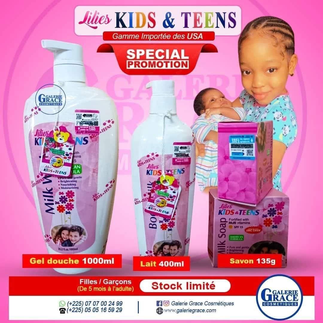 Savon Multi-vitaminé LILIES Pour Enfants Et Ados - 100% Naturel, Hydratant - Format Voyage
