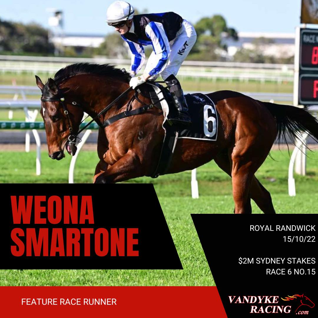 Vandyke Racing - 🏆 FEATURE RACE RUNNER 🐎 WEONA SMARTONE...
