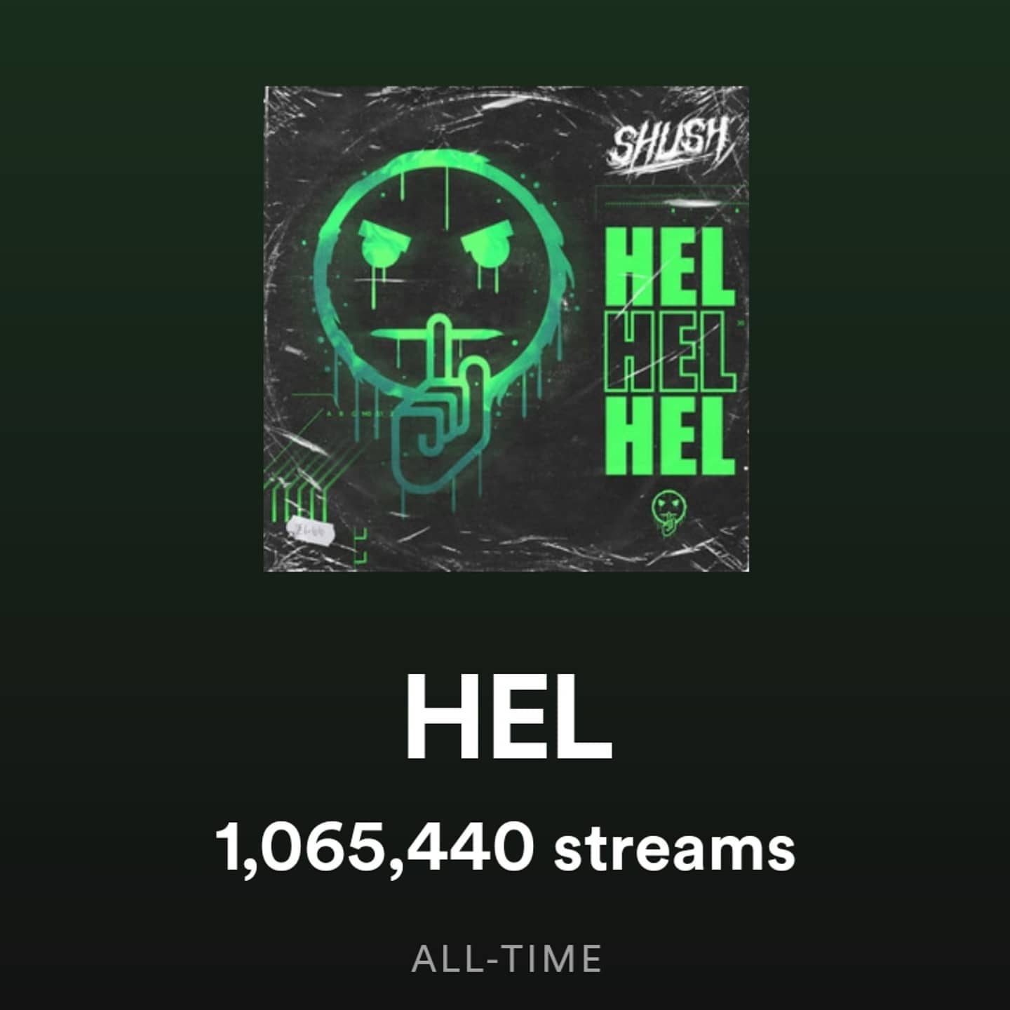 SHUSH - ? ? HEL ? ? THANKS FOR 1M STREAMS!! When SHUSH 