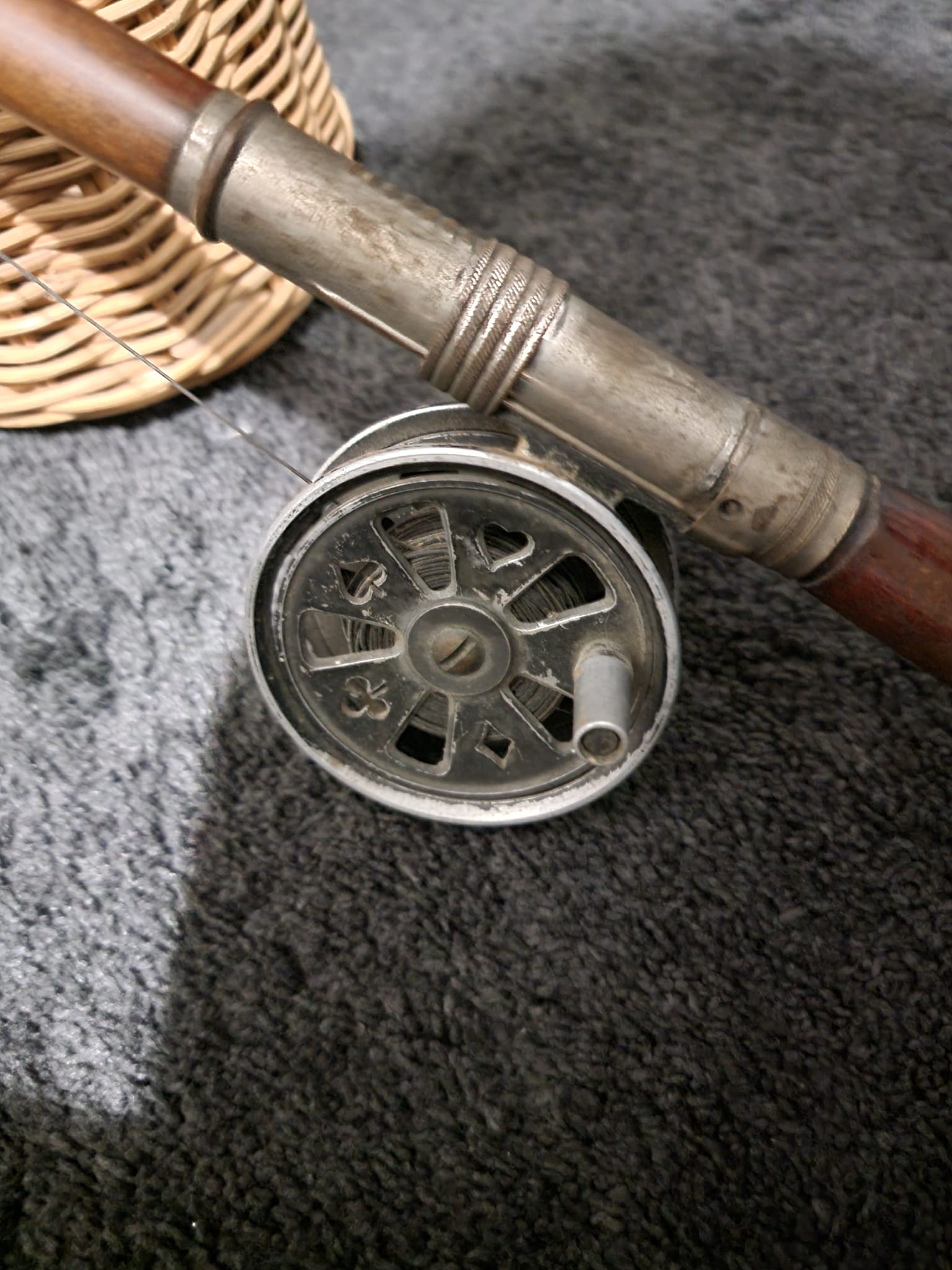 antique portable fishing rod and reel Early Bait Casting  Cisco's Gallery Antique Fly Fishing Rod And