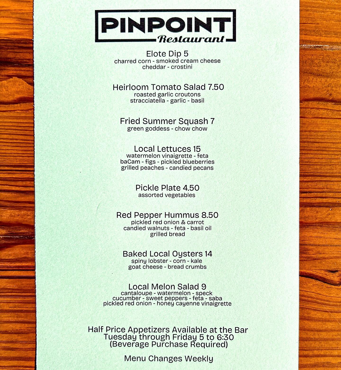 PinPoint Restaurant | Wilmington NC