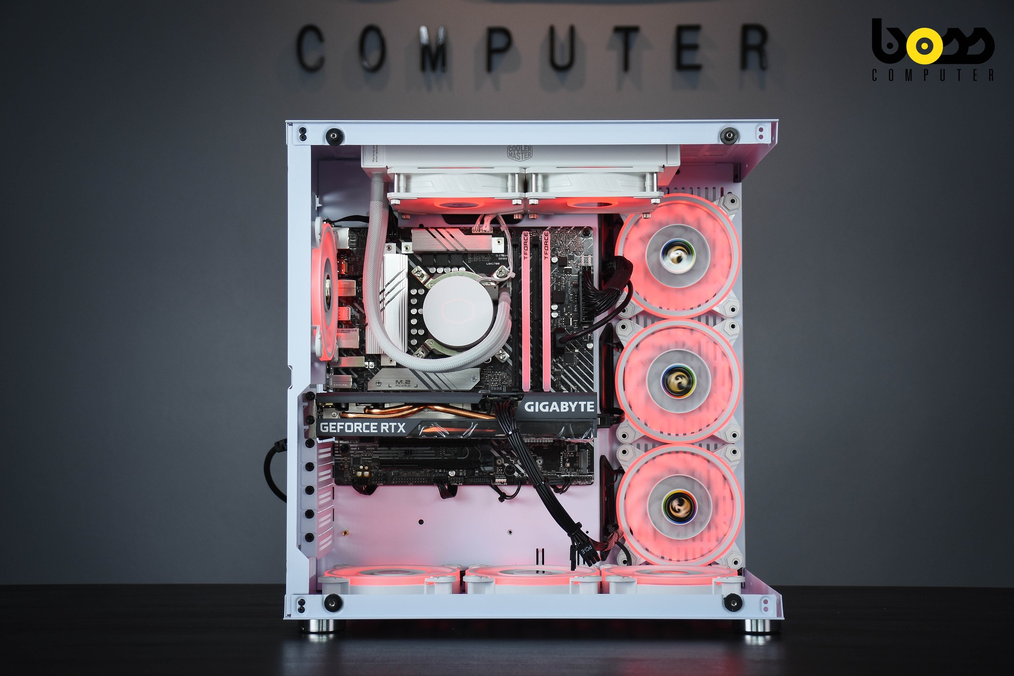 Boss Computer - เคสตู้ปลา ขาว เนียน สวย . 🔥SPEC🔥 CPU INTEL...