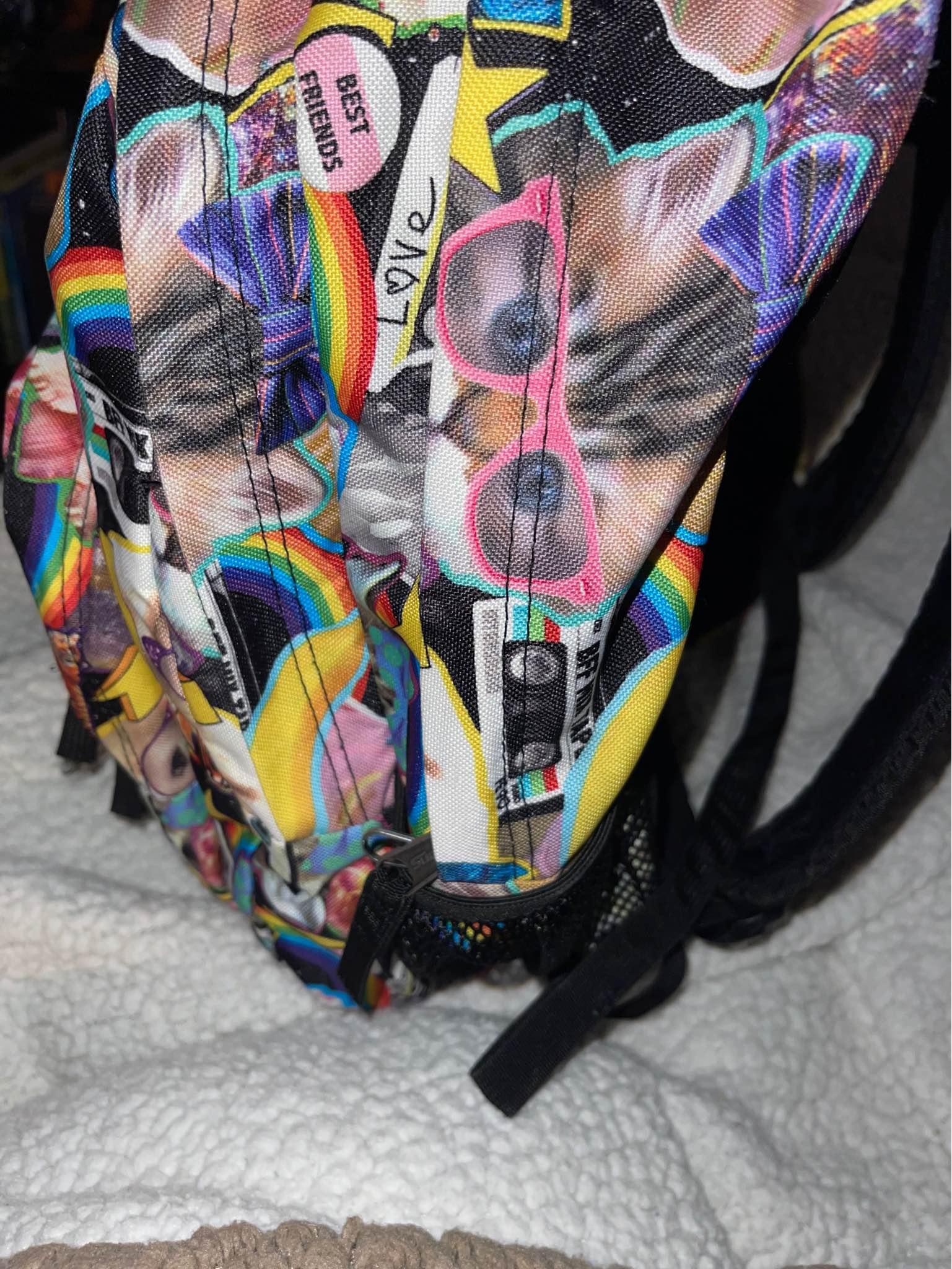 jansport 17 supermax backpack tie dye swirls with laptop sleeve ZAINO Seven DUAL DETACH plus a sleeve for a 15 inch laptop and synthetic leather base Trans By Jansport And 174