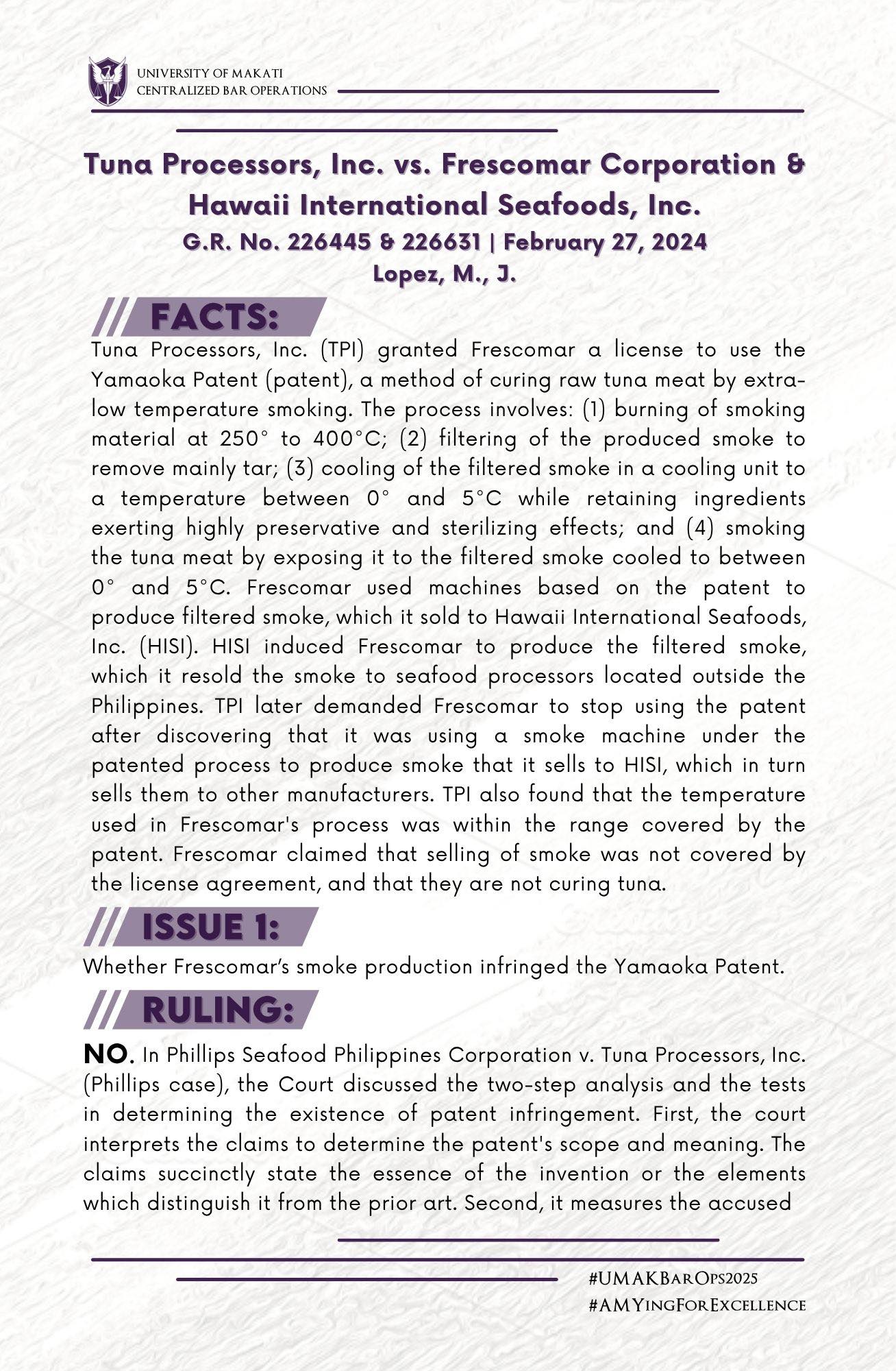 CASE DIGEST INFOGRAPHICS SERIES The third installment for this year’s ...