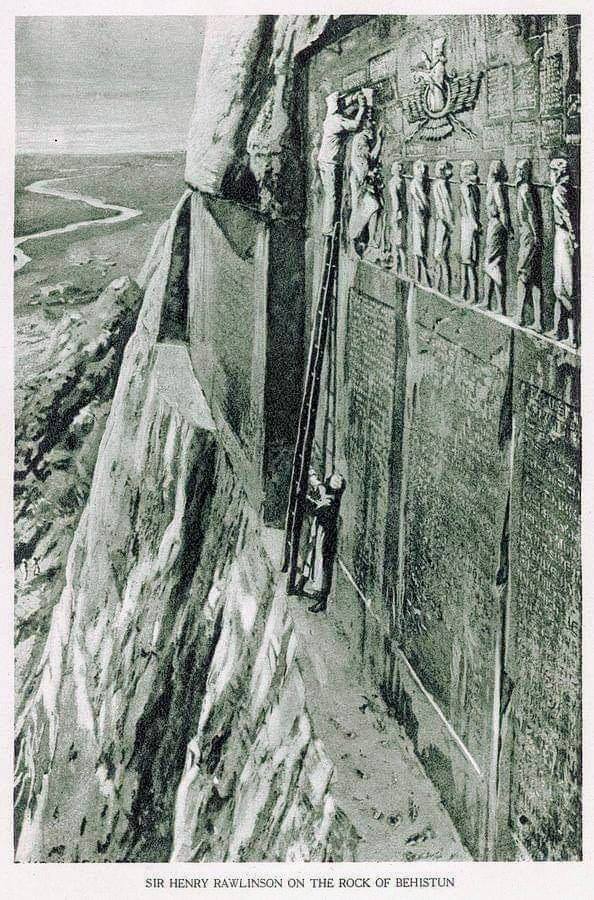 Mémoire - Le rocher de Behistun en Iran : au milieu du XIXe siècle, le ...