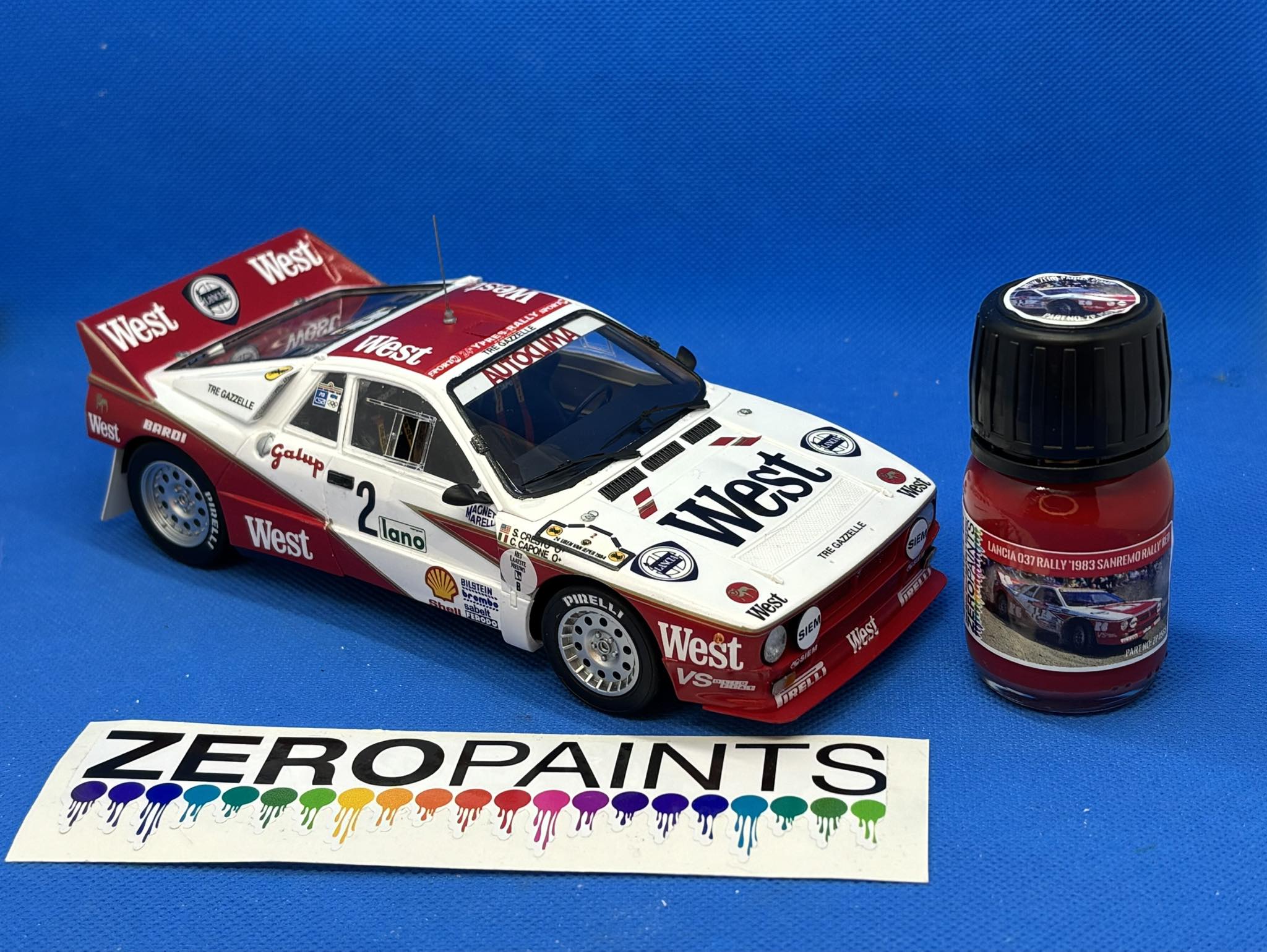 Lancia 037 Tour de Corse 1/24 scale model by Hasegawa