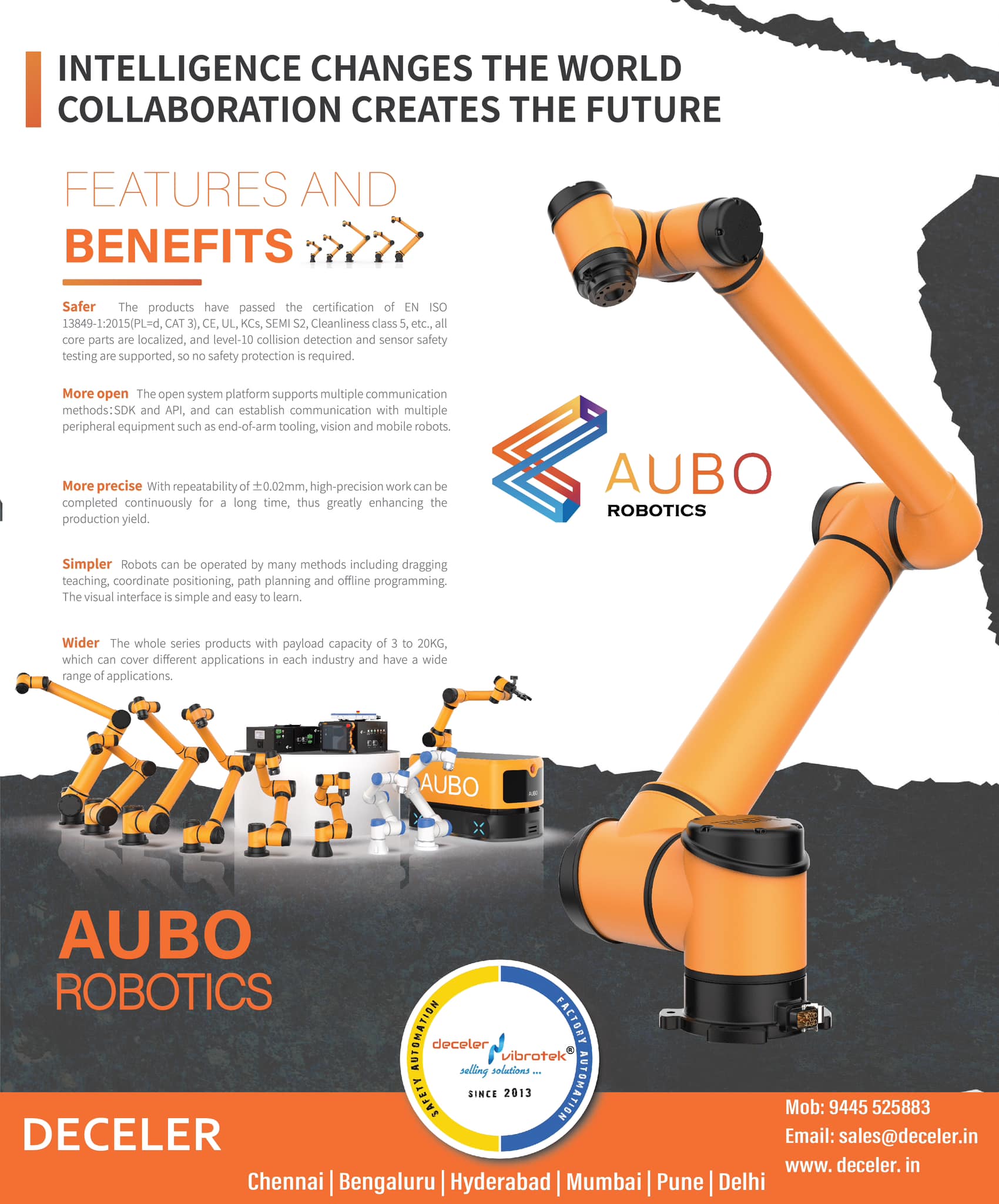 DECELER-Aubo Cobot... - Deceler Vibrotek Controls Pvt Ltd