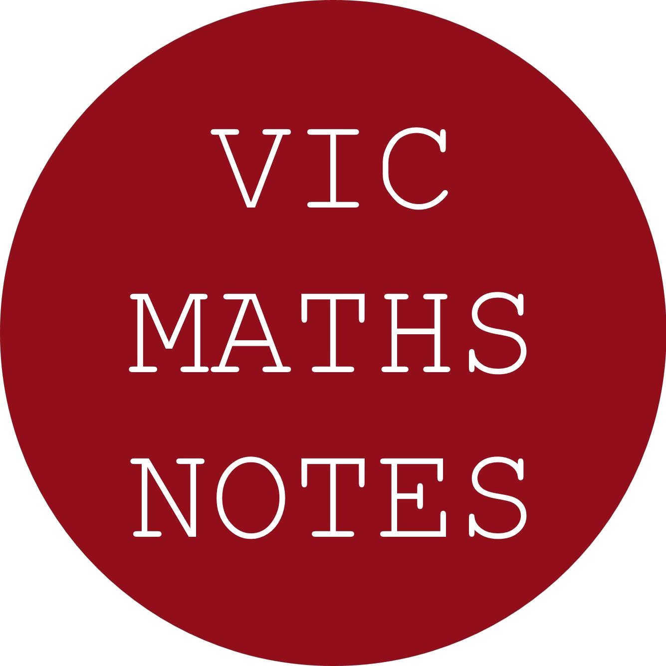 VIC Maths Notes